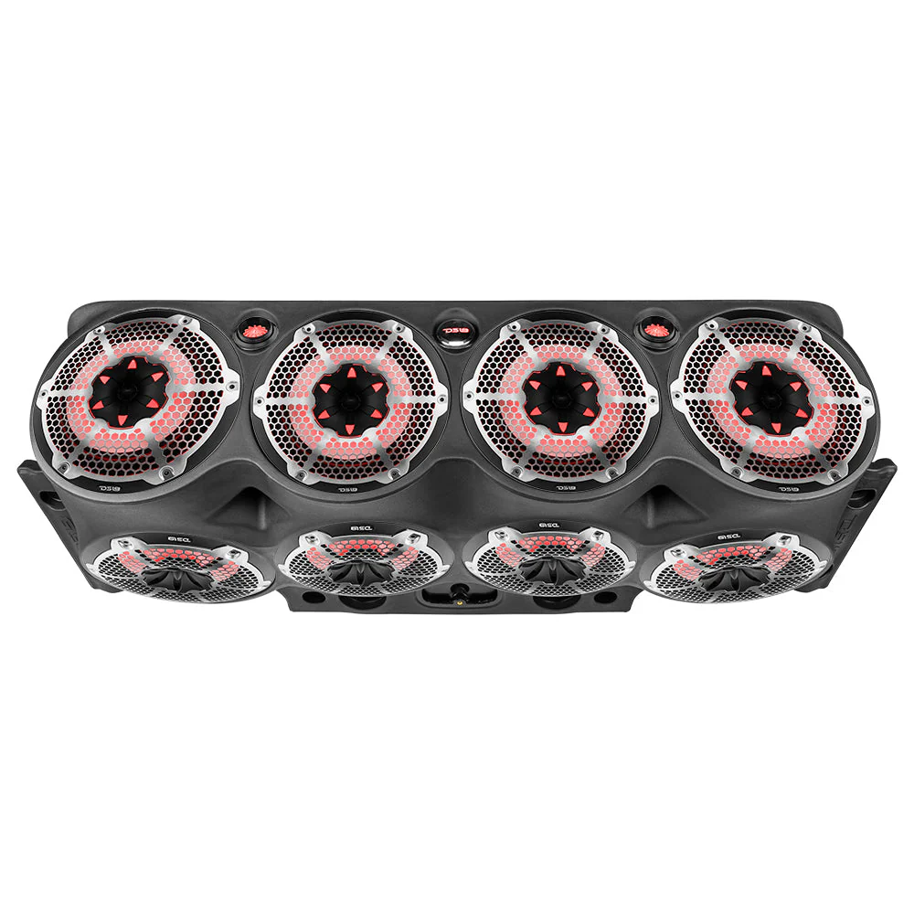 Jeep JK/JKU Overhead Bar System Fits 8 X 10" Speakers, 2 X 2.3" tweeters and 2 X 1 " Drivers -Black - Image 2