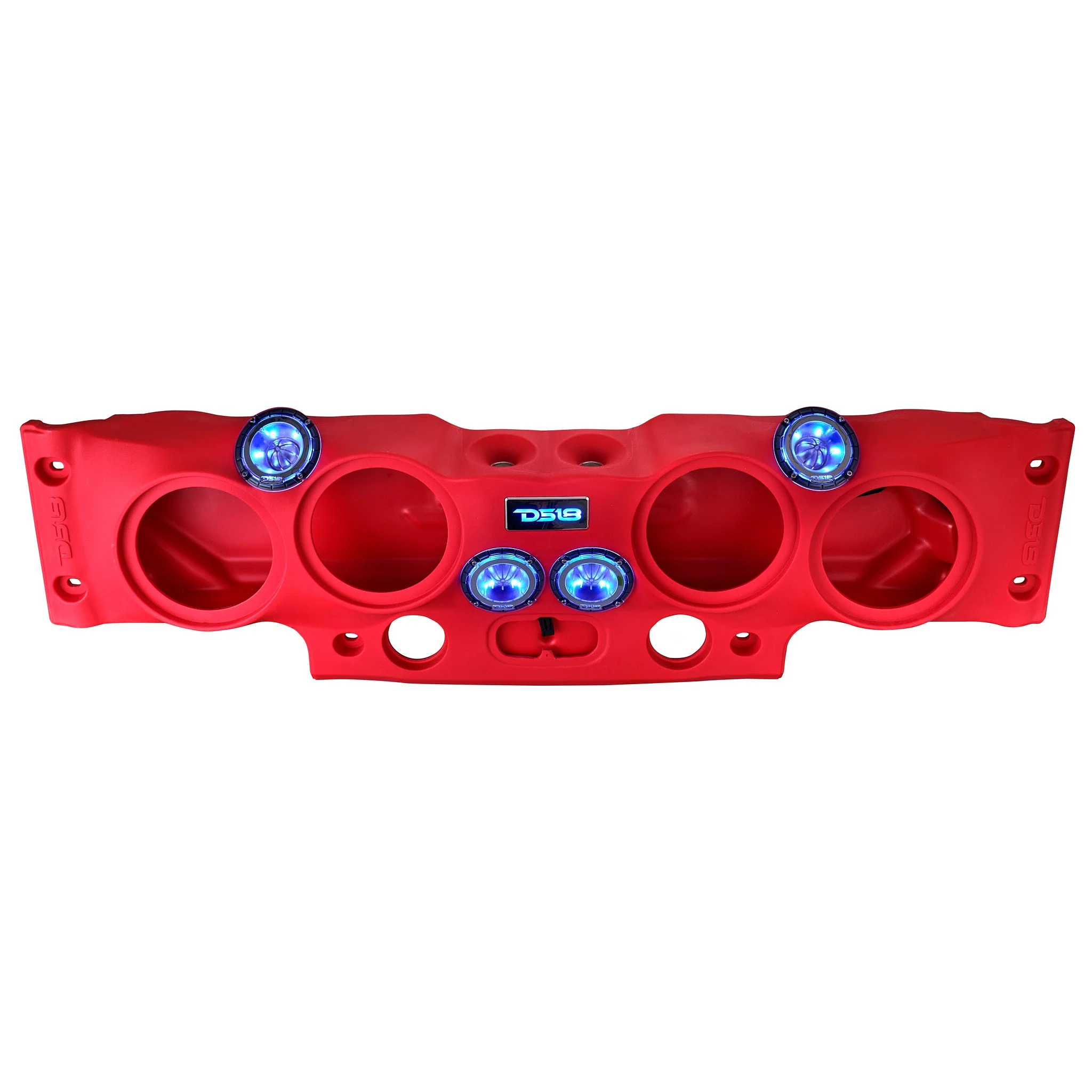Jeep JK/JKU Overhead Sound Bar System Fits 4 X 8" Speakers (Not included) 4 X Tweeters PRO-TW4L and 2 X Drivers PRO-DRNSC1.5 and Harness Included- Red - Image 4