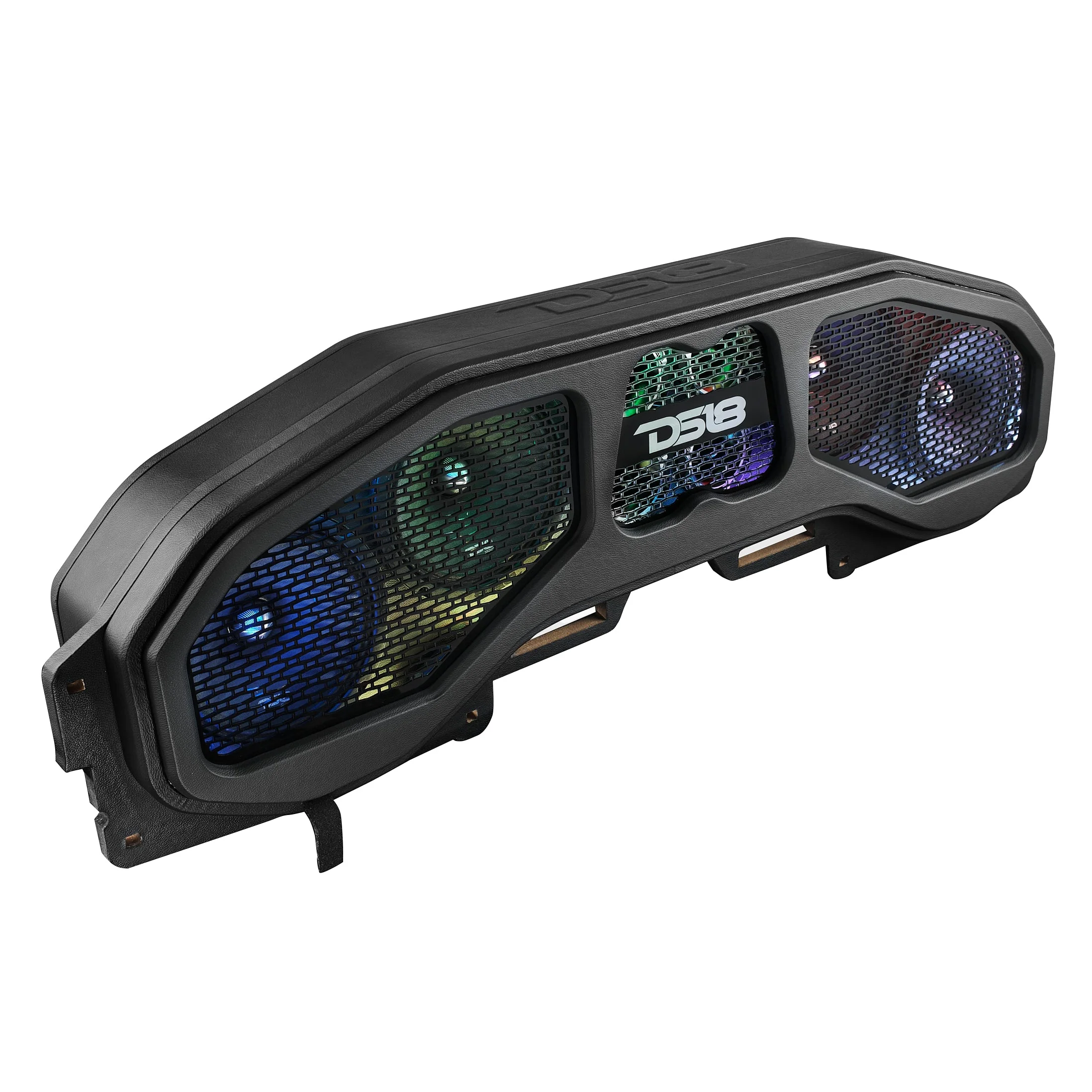 Jeep JL, JT Overhead Sound Bar Package With Vinyl Finish and Dream LED Lights 4 x 8" and 4 Tweeters (MADE IN USA) - Image 3