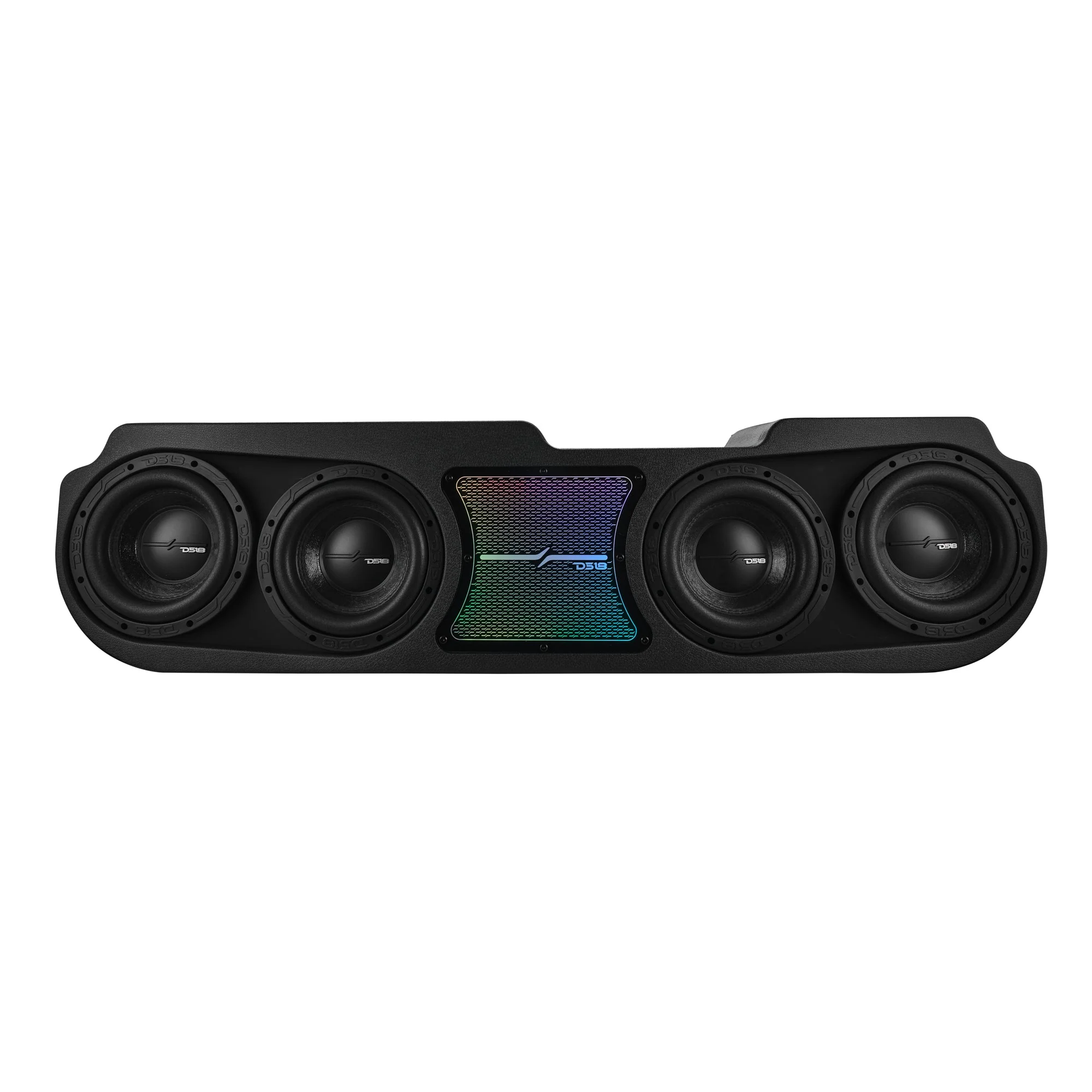Jeep JT Gladiator Loaded Under Rear Seat Subwoofer Enclosure with 4 X 8" ZR8.2D, Leather Wrapped and Digital LED Lights | 1800 Watts RMS @ 1-Ohm - Image 3