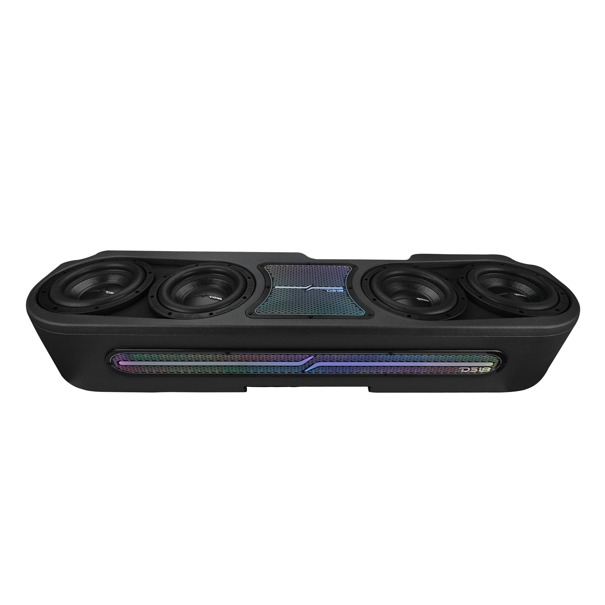 Jeep JT Gladiator Loaded Under Rear Seat Subwoofer Enclosure with 4 X 8" ZR8.2D, Leather Wrapped and Digital LED Lights | 1800 Watts RMS @ 1-Ohm - Image 5