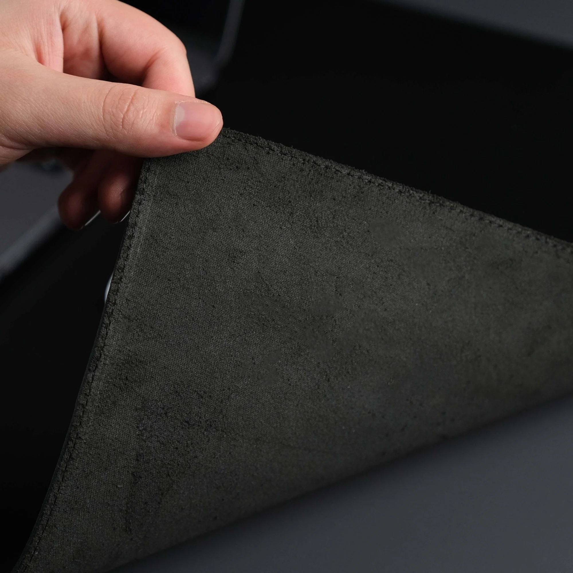 Jersey Black Leather Desk Pad for Office and Home - Image 3