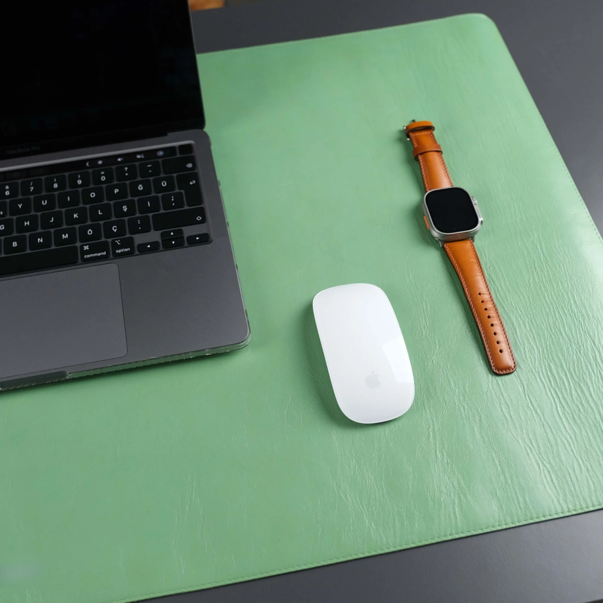 Jersey Green Leather Desk Pad for Office and Home - Image 5