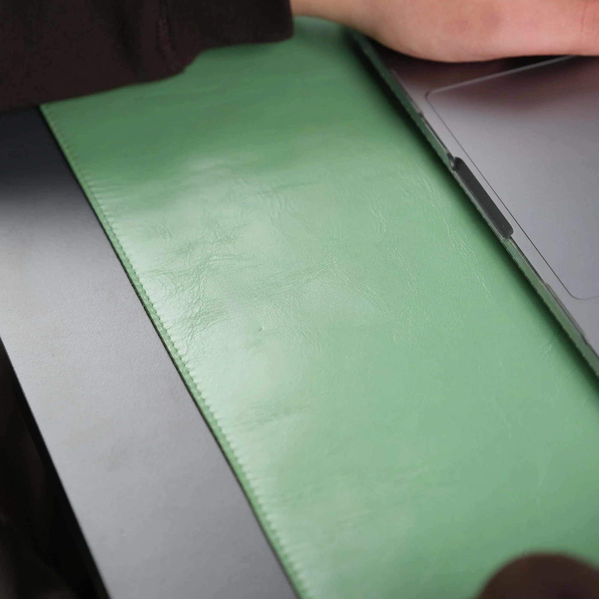 Jersey Green Leather Desk Pad for Office and Home - Image 6
