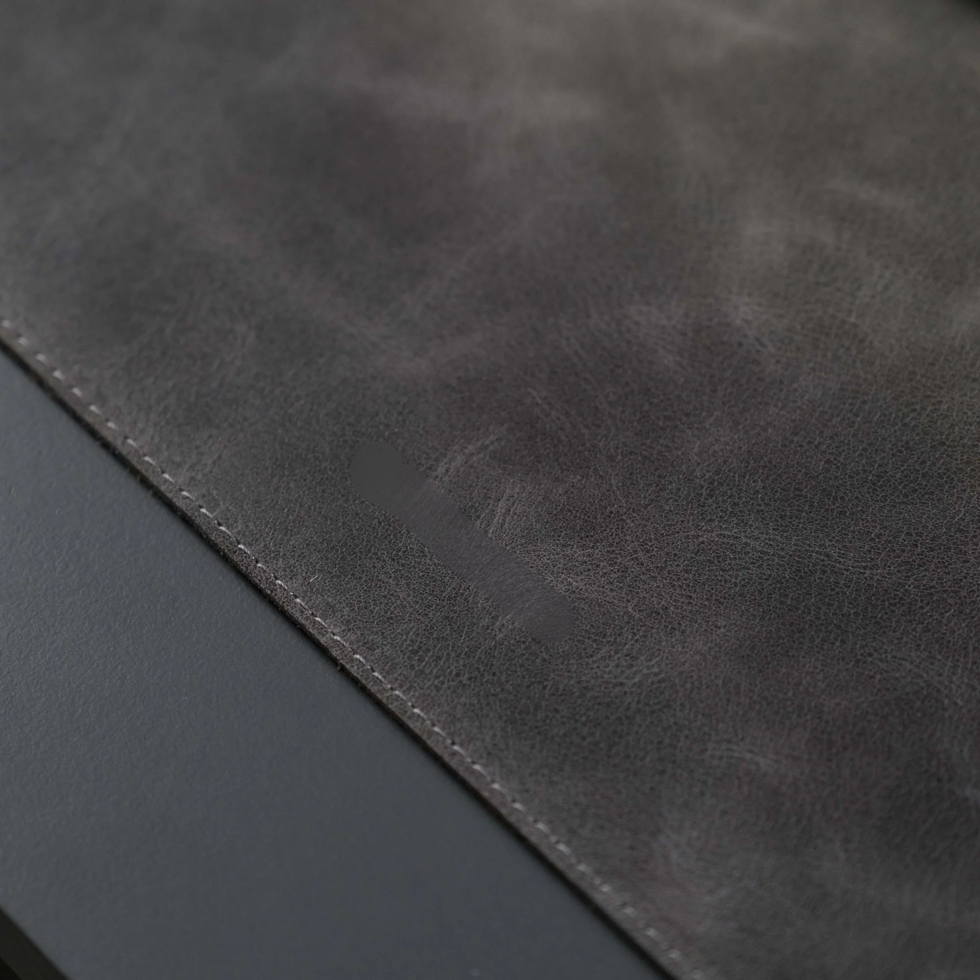 Jersey Grey Leather Desk Pad for Office and Home - Image 8