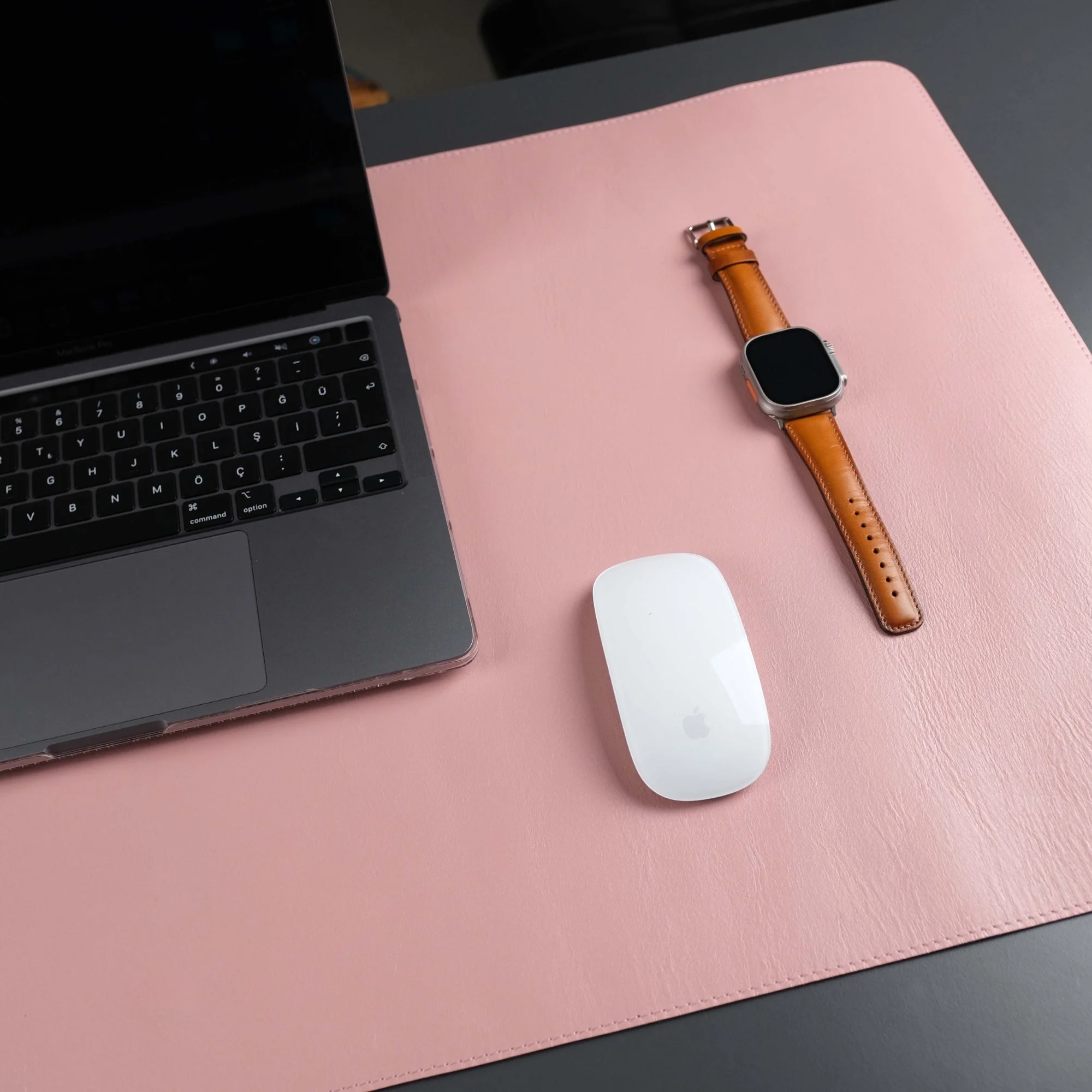Jersey Pink Leather Desk Pad for Office and Home - Image 5