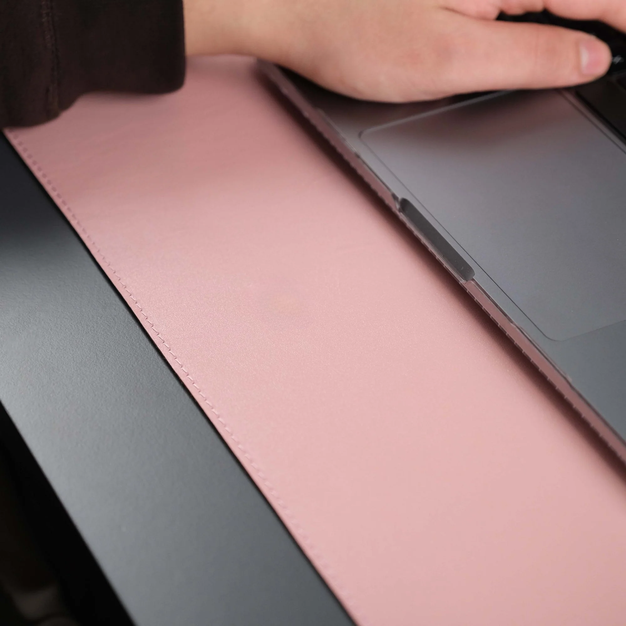 Jersey Pink Leather Desk Pad for Office and Home - Image 6