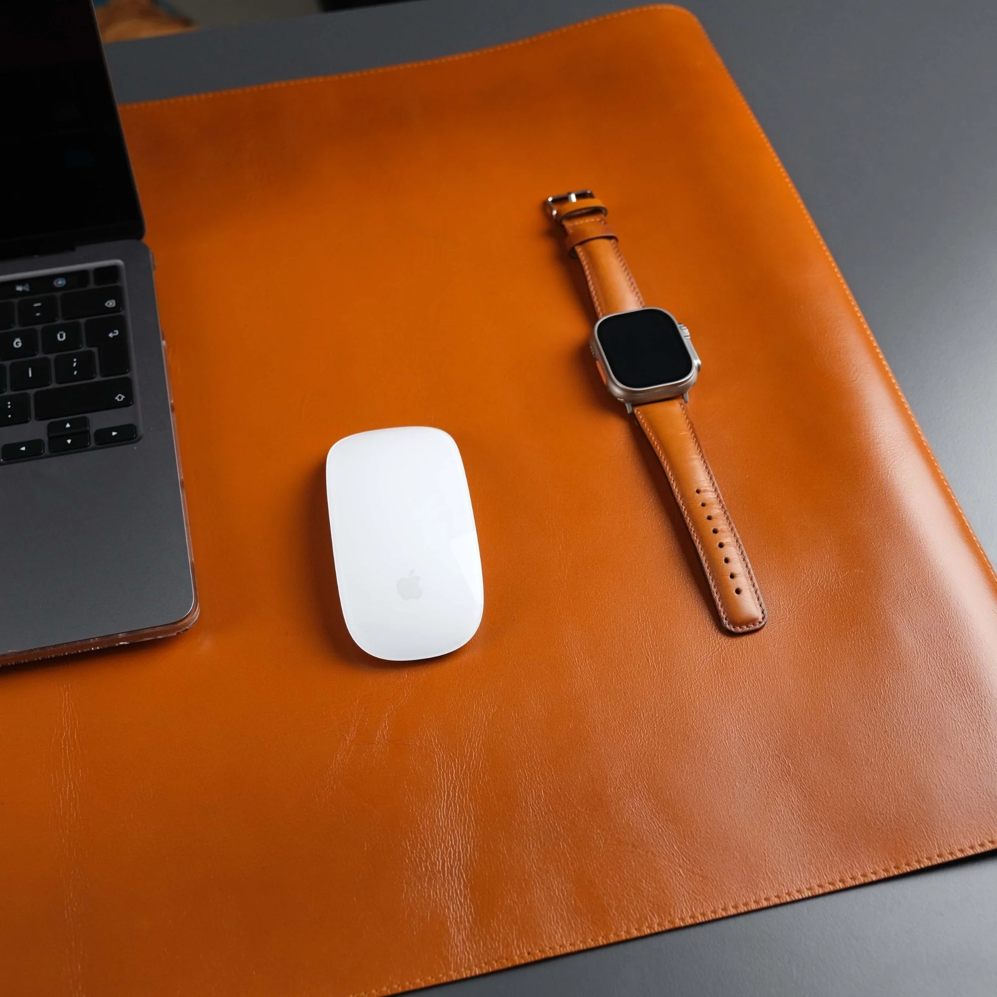 Jersey Tan Leather Desk Pad for Office and Home - Image 3