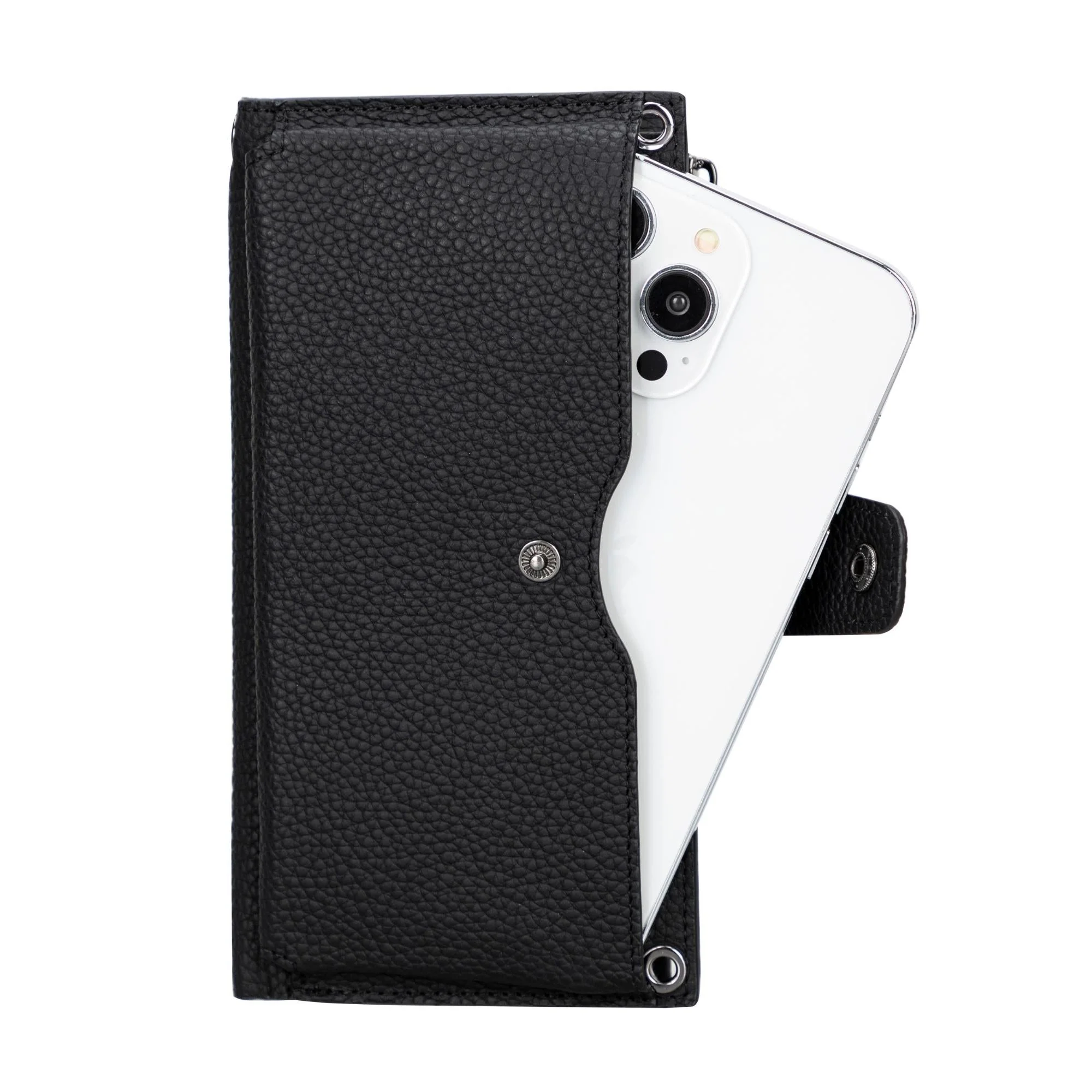 Kaycee Leather Women's Cell Phone Wallet with Strap - Image 11
