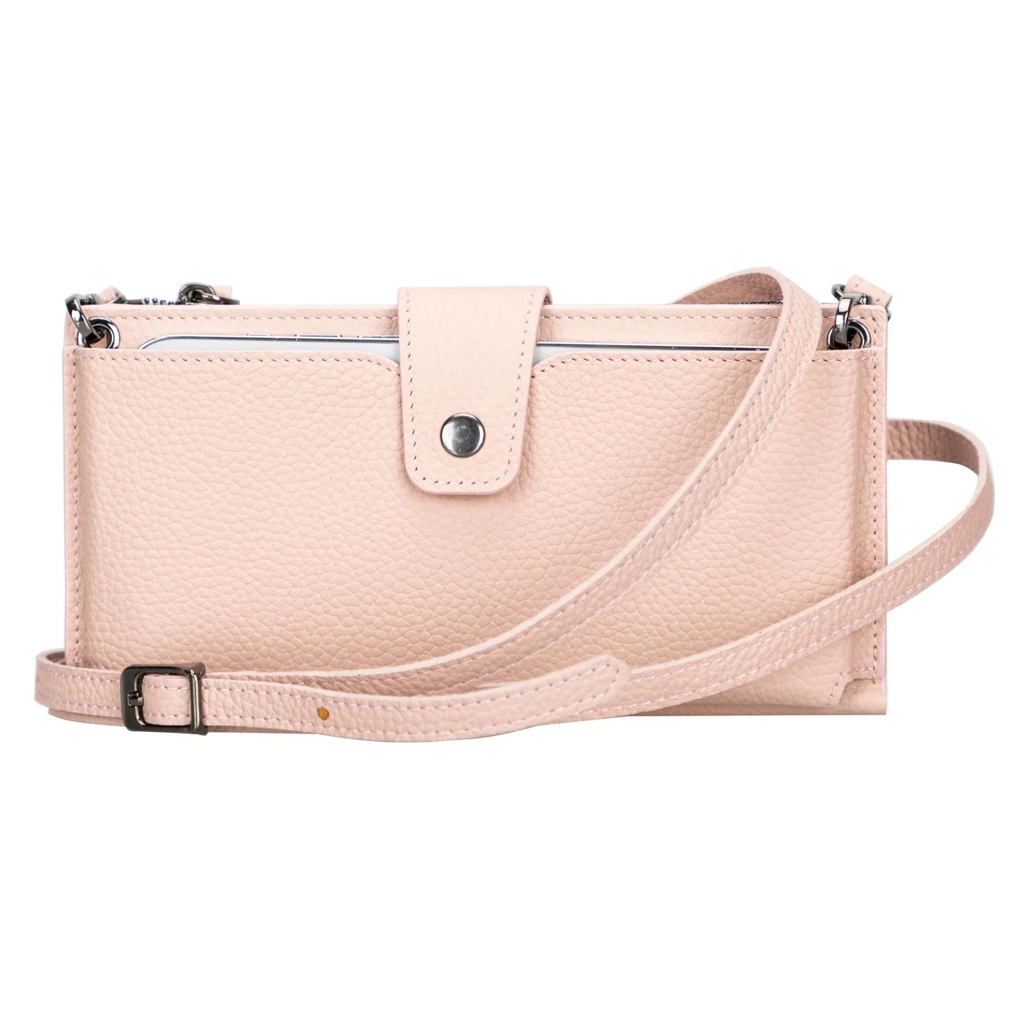 Kaycee Leather Women's Cell Phone Wallet with Strap - Image 25