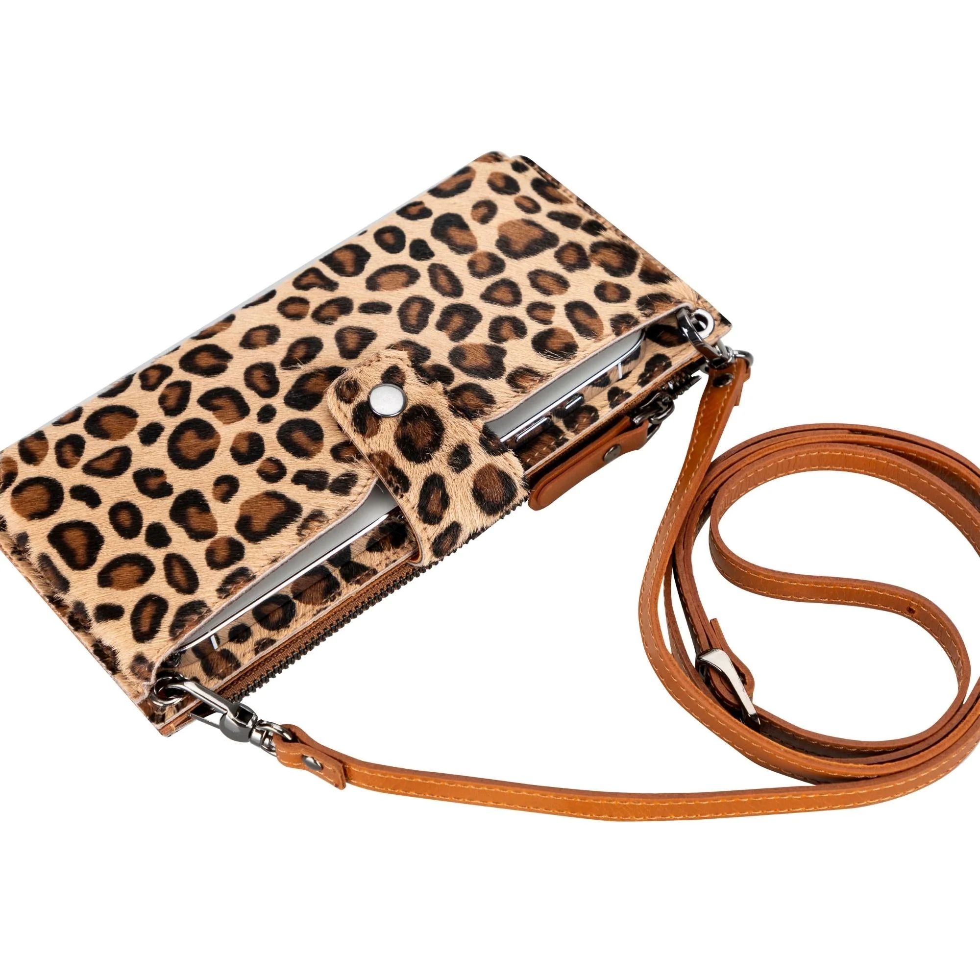 Kaycee Leather Women's Cell Phone Wallet with Strap - Image 44