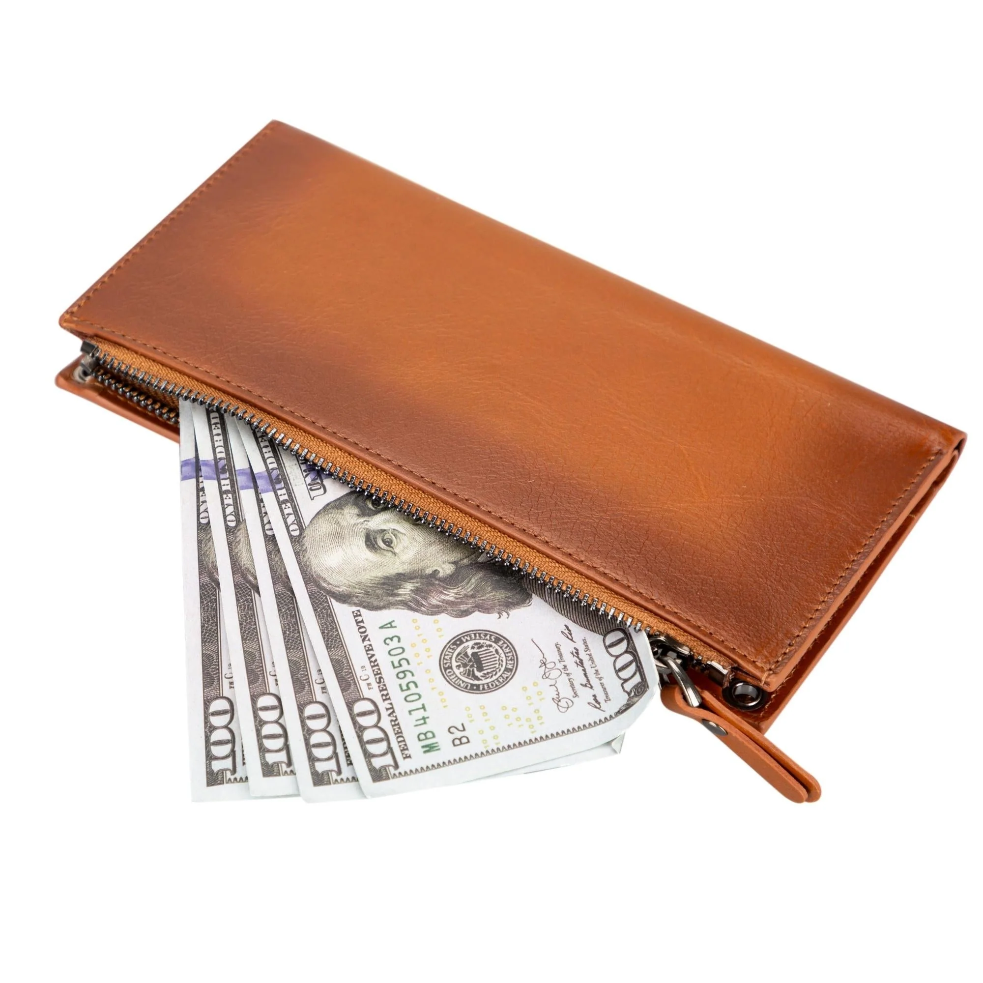 Kaycee Leather Women's Cell Phone Wallet with Strap - Image 8
