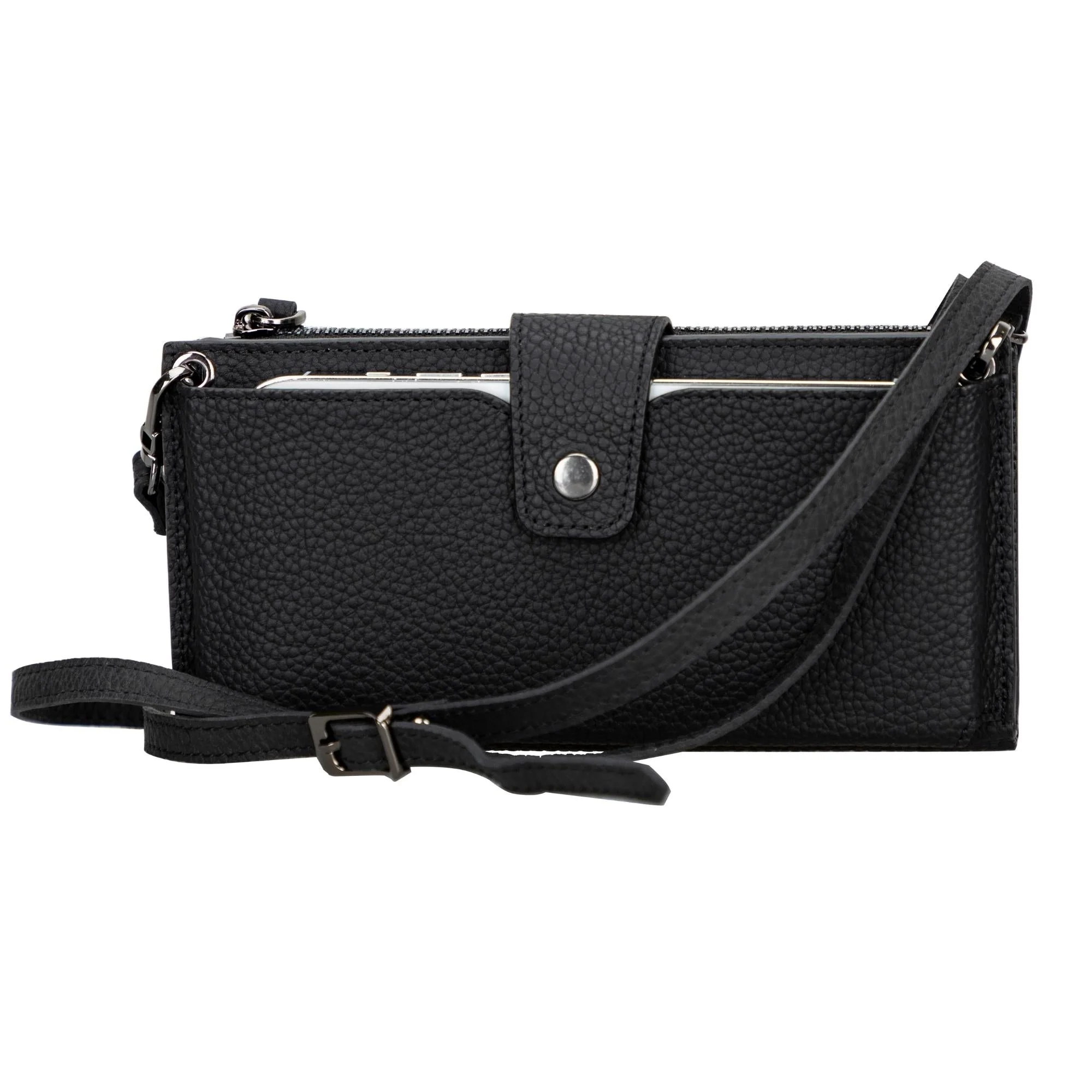 Kaycee Leather Women's Cell Phone Wallet with Strap - Image 9