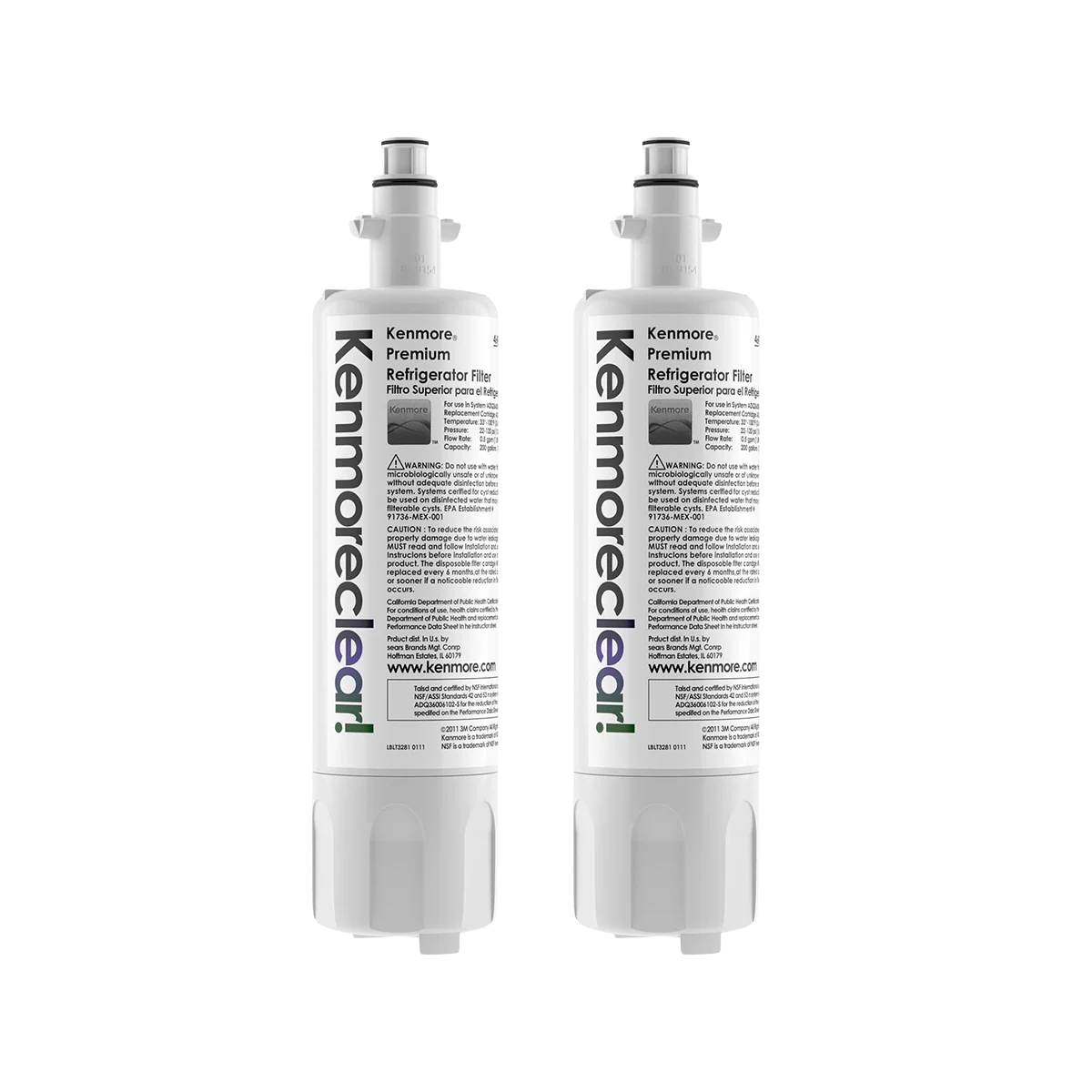 Kenmore 469690 Water Filter 2-Pack | OEM Replacement for Refrigerators - Image 2