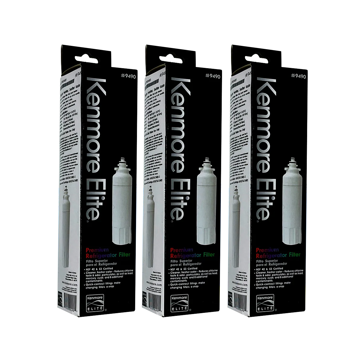 Kenmore Elite 9490 OEM Water Filter 3 Pack - Image 3