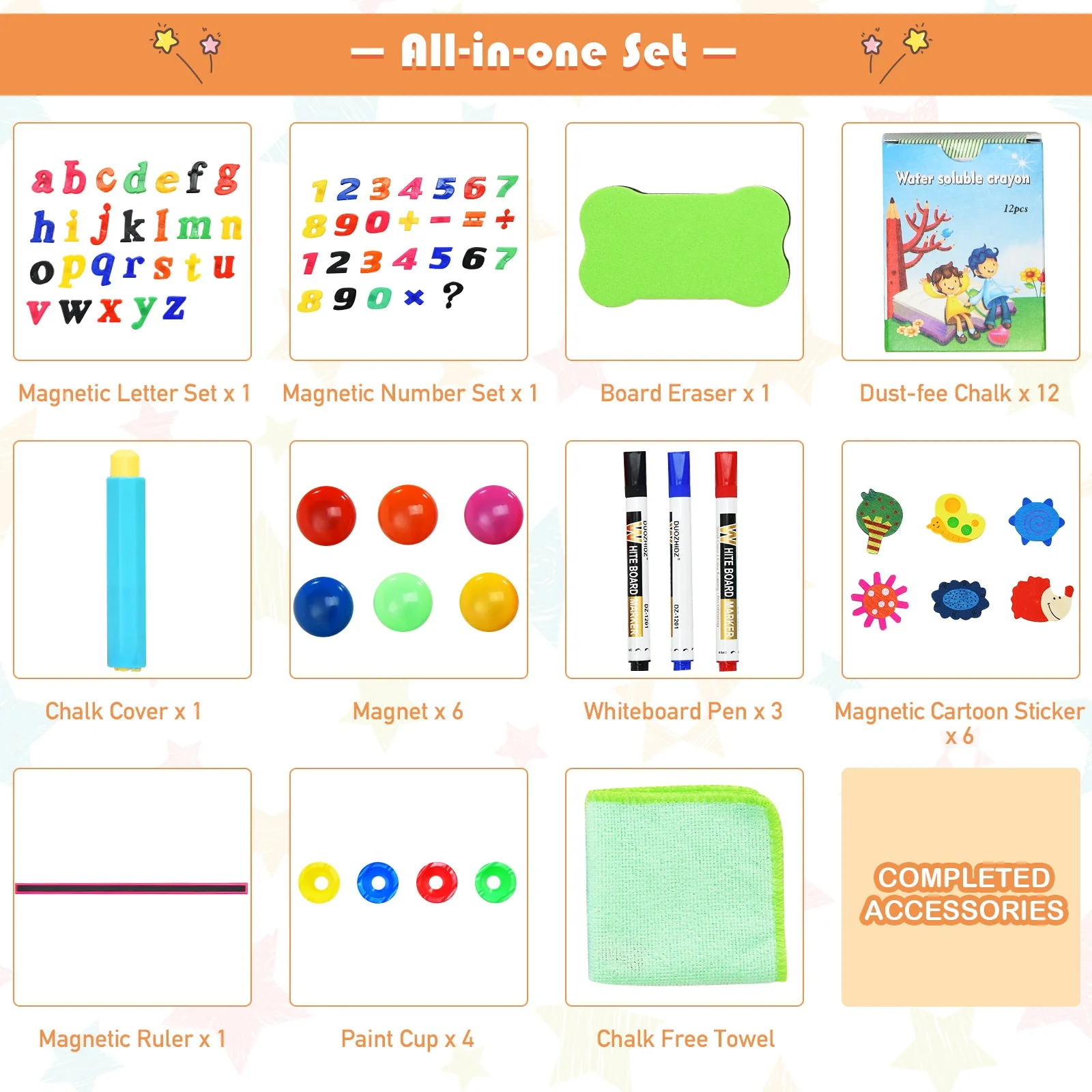 Kids Art Easel with Paper Roll Double-Sided Regulable Drawing Easel Plank - Image 7