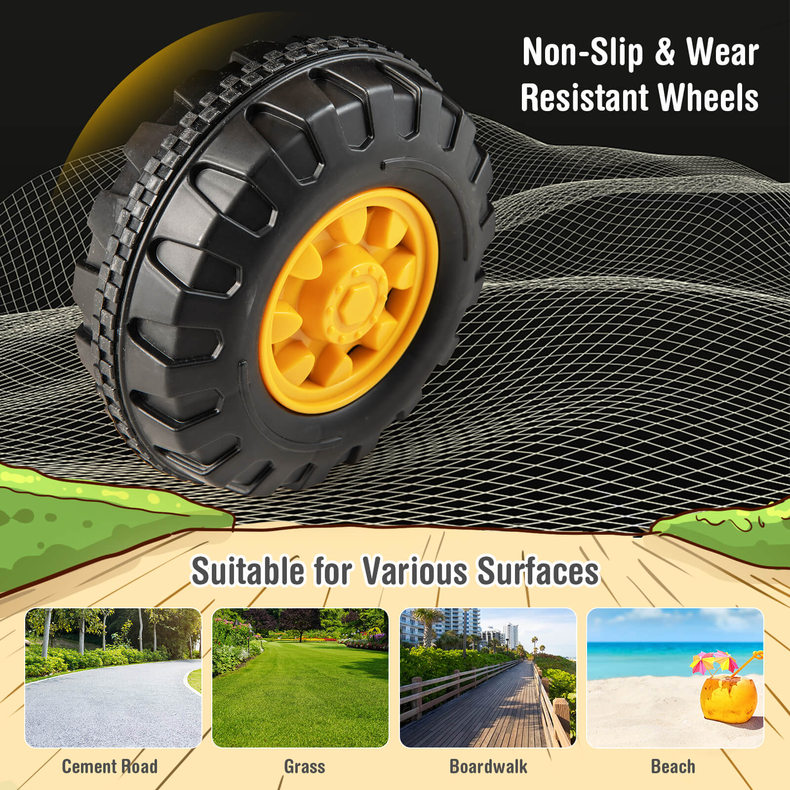 Kids ASTM Certificated Powered Ride On Bulldozer with Front Digger Shovel-Yellow - Image 7