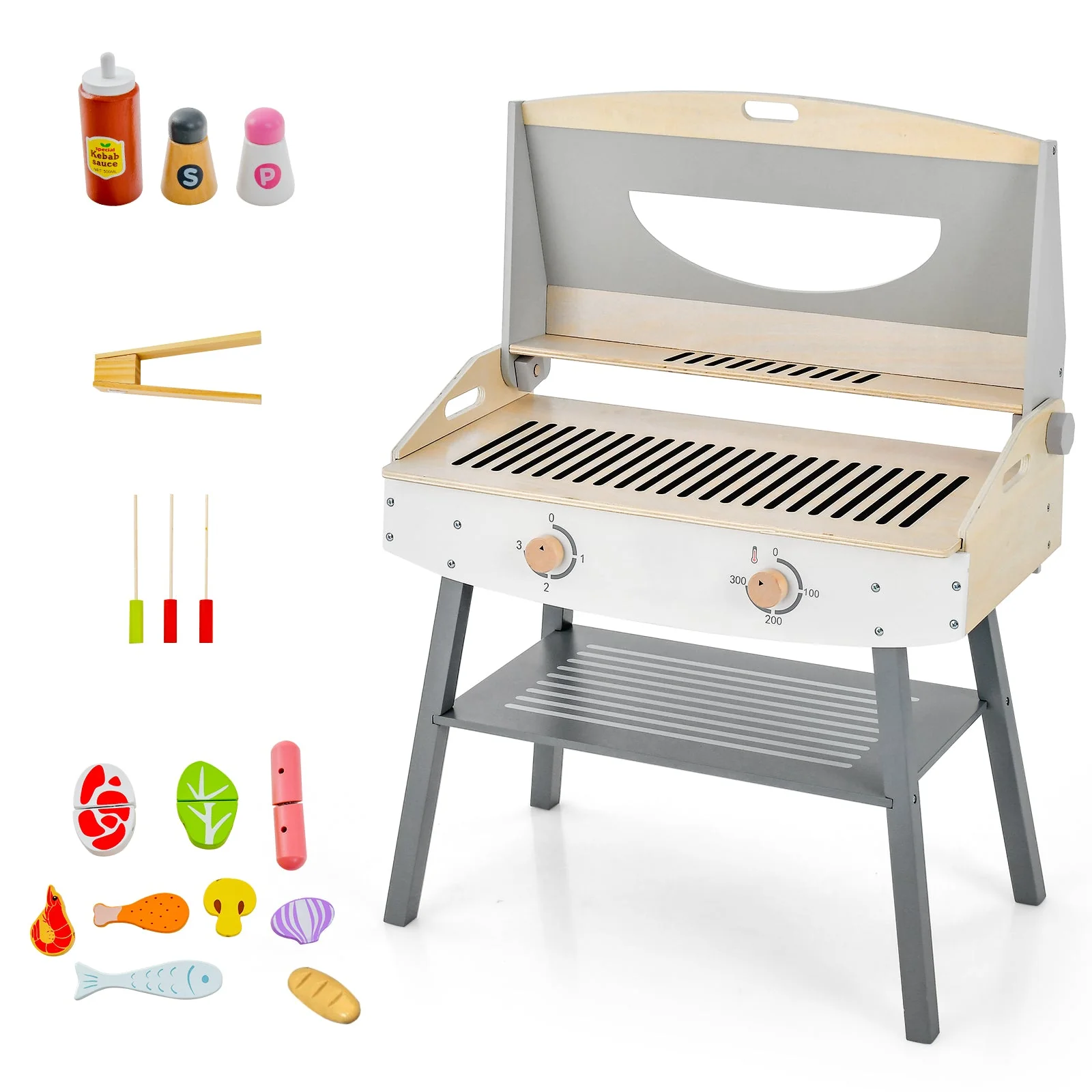 Kids Barbecue Grill Playset for Girls and Boys Aged 3+ - Image 4