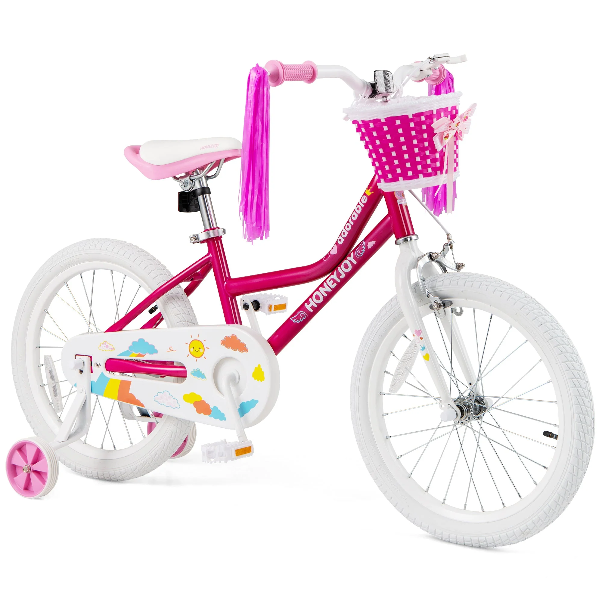 Kids Bicycle 18 Inch Toddler and Kids Bike with Training Wheels for 6-8 Year Old Kids-Pink - Image 3