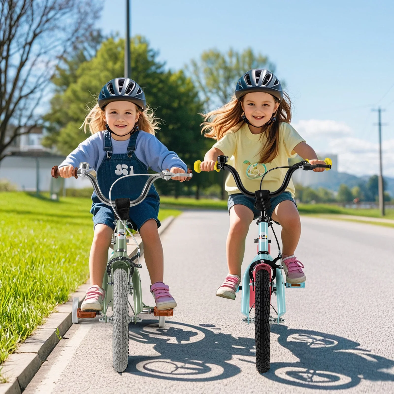 Kids Bike with Adjustable Handlebar and Saddle Blue-18 inches - Image 2