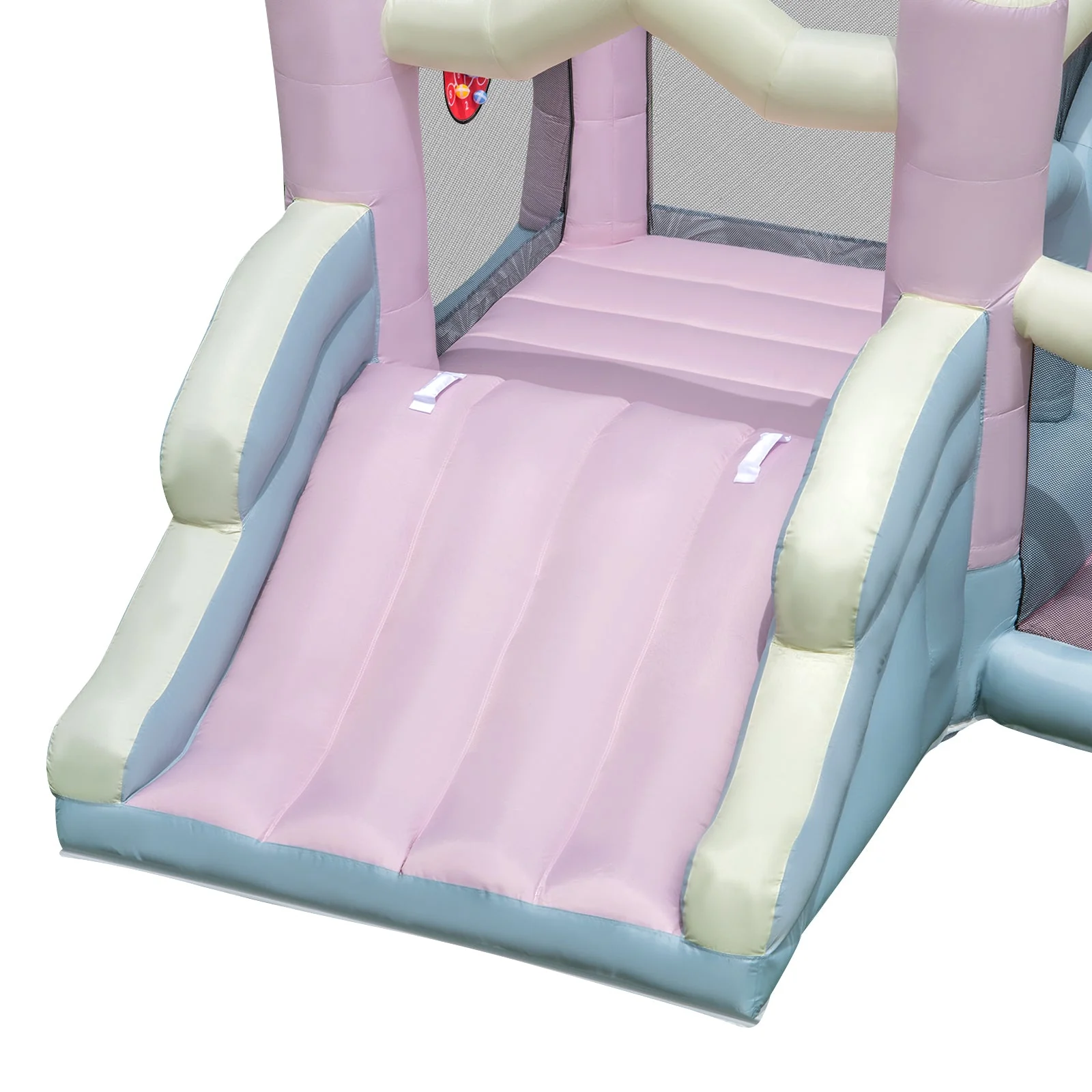 Kids Bounce House with Slide and 2 Boxing Columns for Party without Blower - Image 7