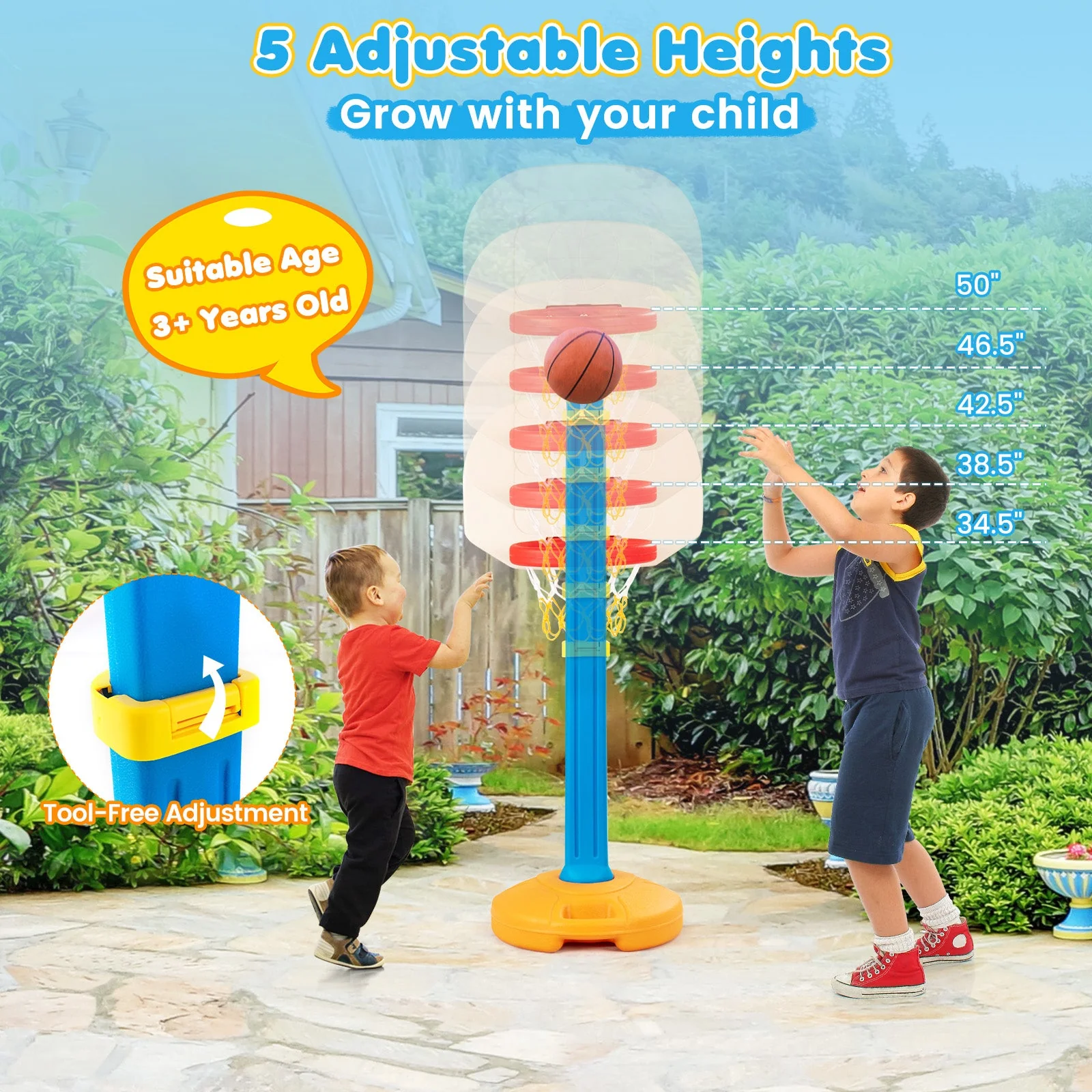 Kids Children Basketball Hoop Stand - Image 5
