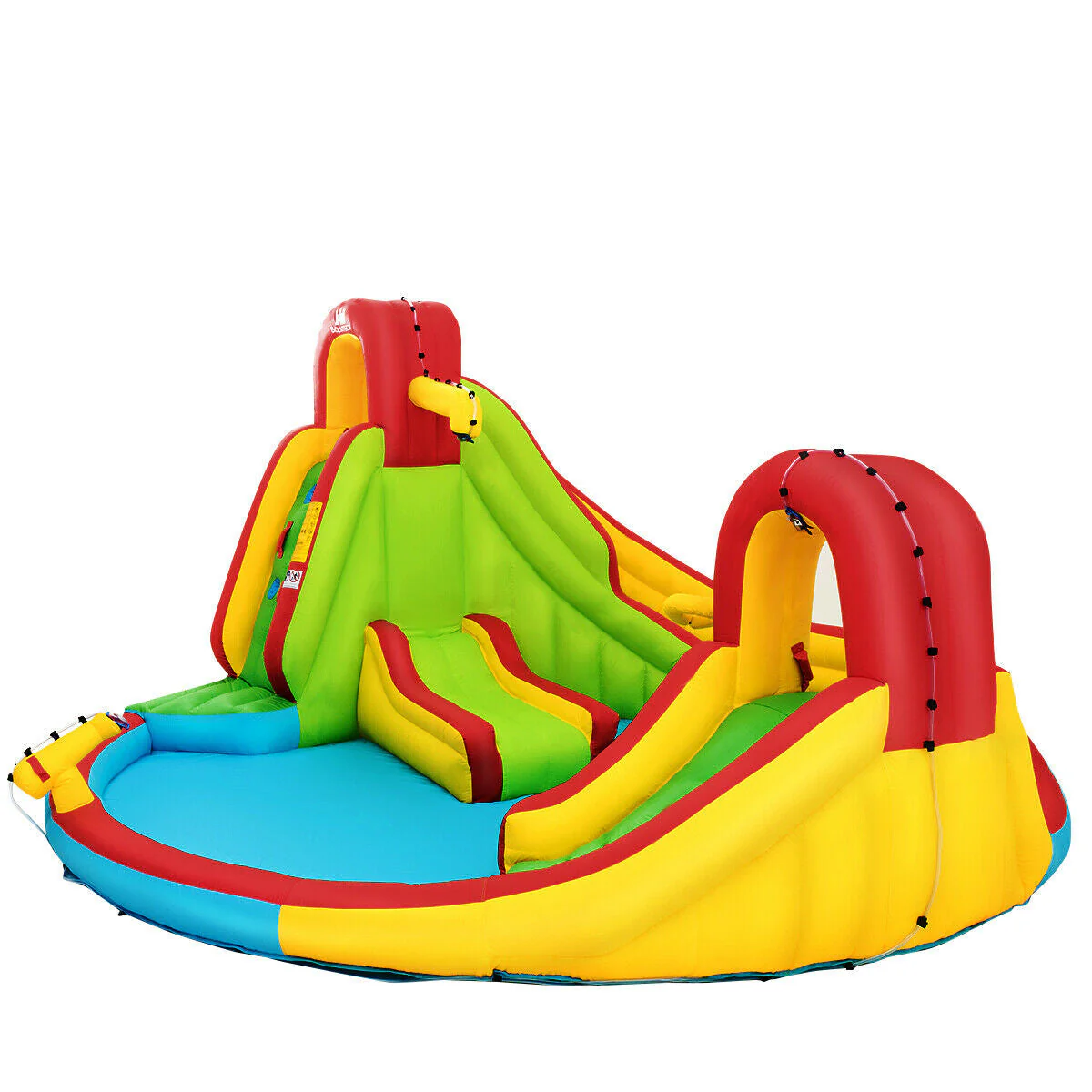Kids Gift Inflatable Water Slide Bounce Park with 480 W Blower - Image 2
