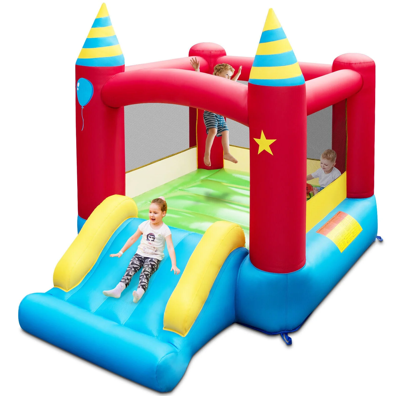 Kids Inflatable Bounce Castle Excluded Blower - Image 3