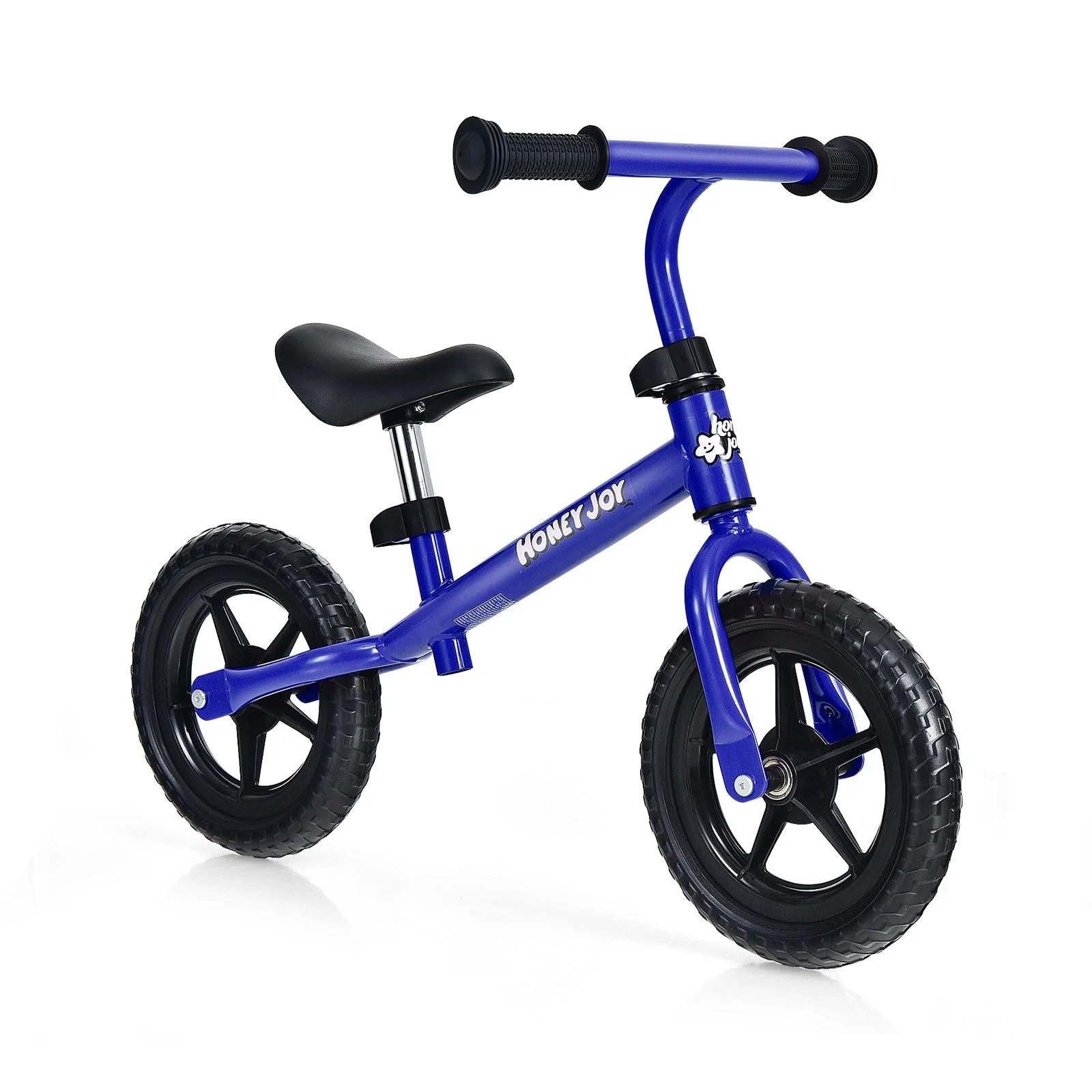 Kids No Pedal Balance Bike with Adjustable Handlebar and Seat-Blue - Image 3