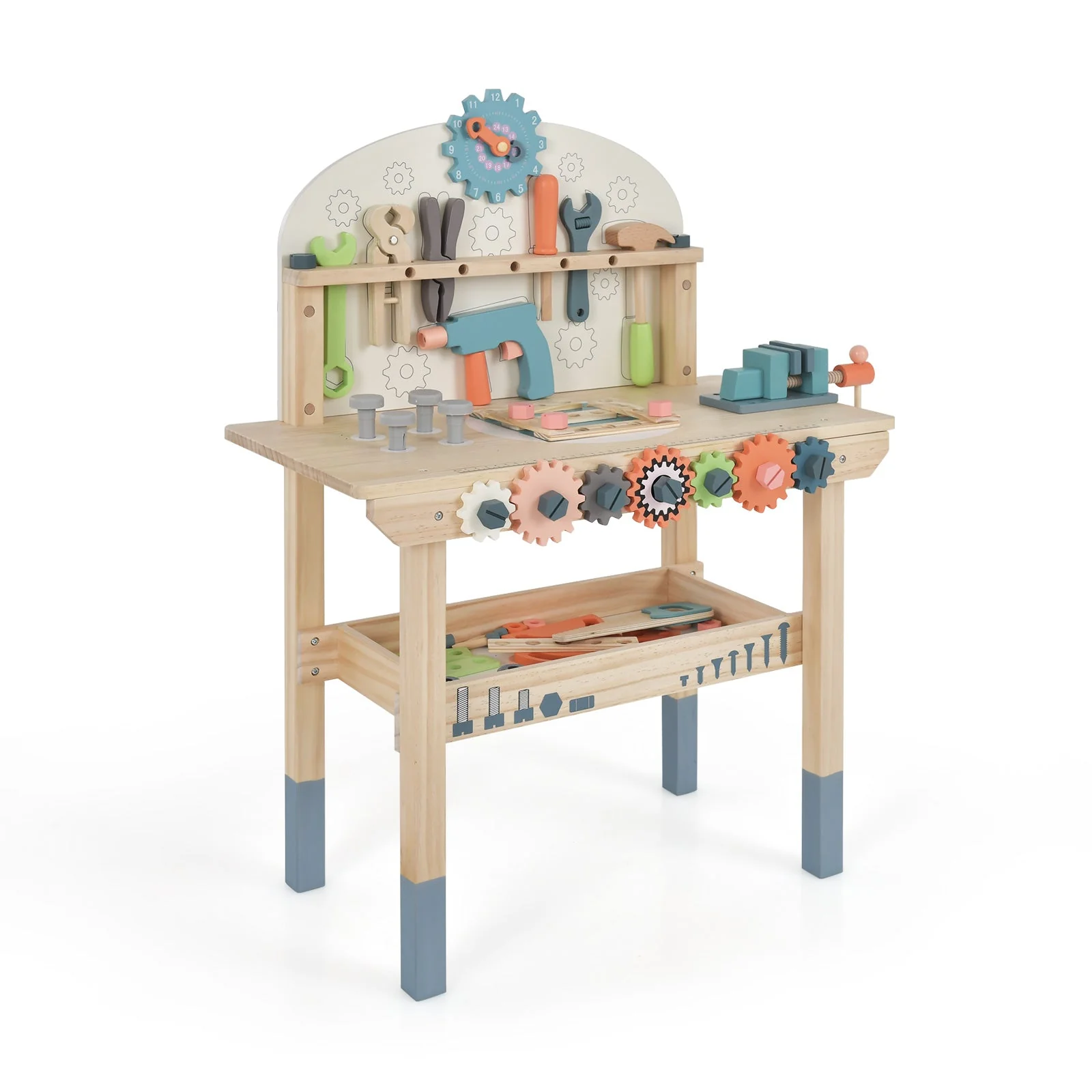 Kids Play Tool Workbench with Realistic Accessories - Image 3