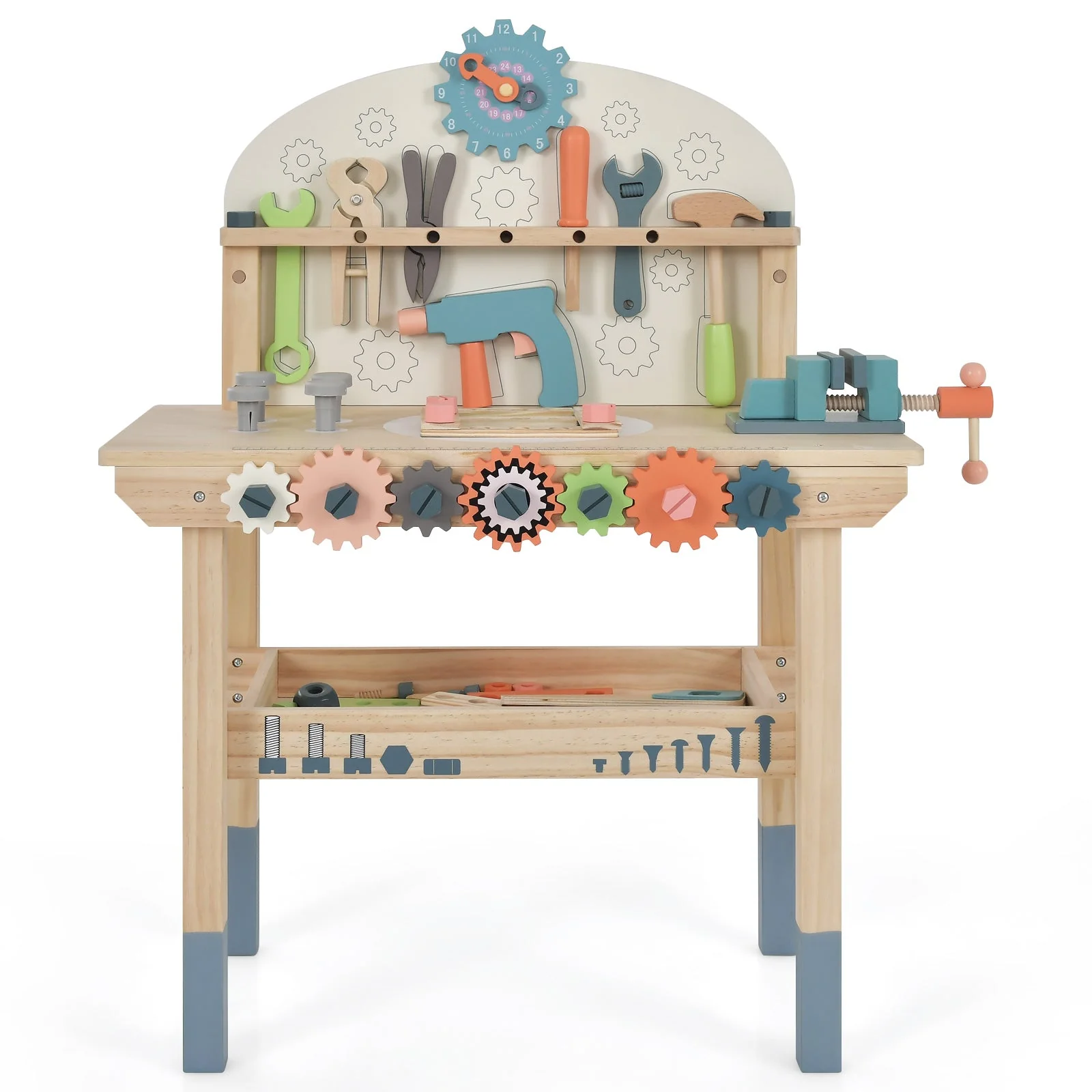 Kids Play Tool Workbench with Realistic Accessories - Image 4