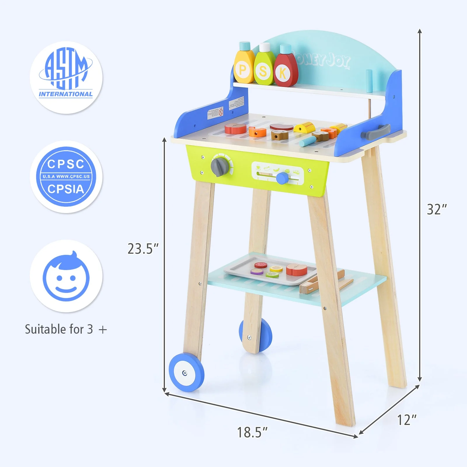 Kid's Pretend Barbecue Grill Play Set - Image 5