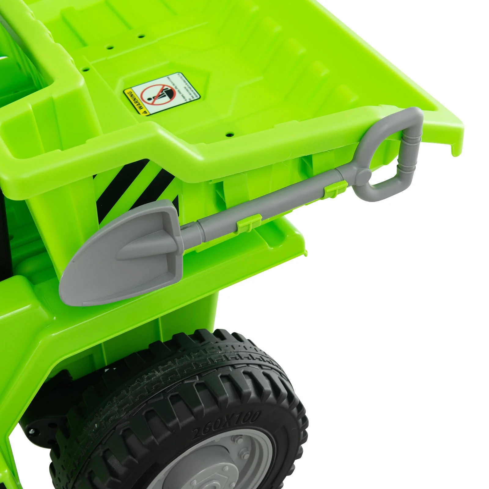 Kids Ride on Dump Truck 12V Ride on Car with Electric Dump Bed-Green - Image 6