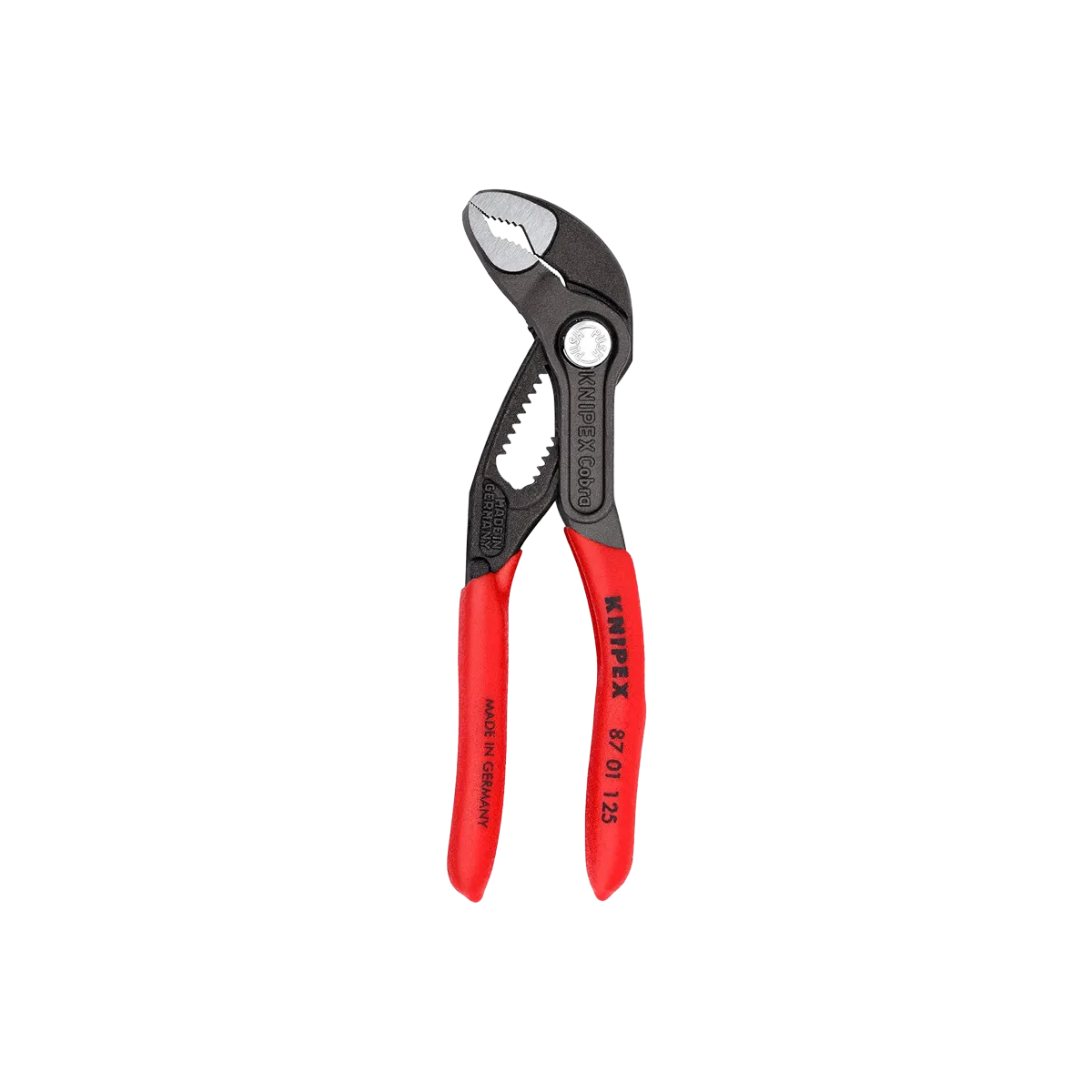 KNIPEX Cobra Water Pump Pliers 8701125 Red and Silver 5-Inch - Image 2