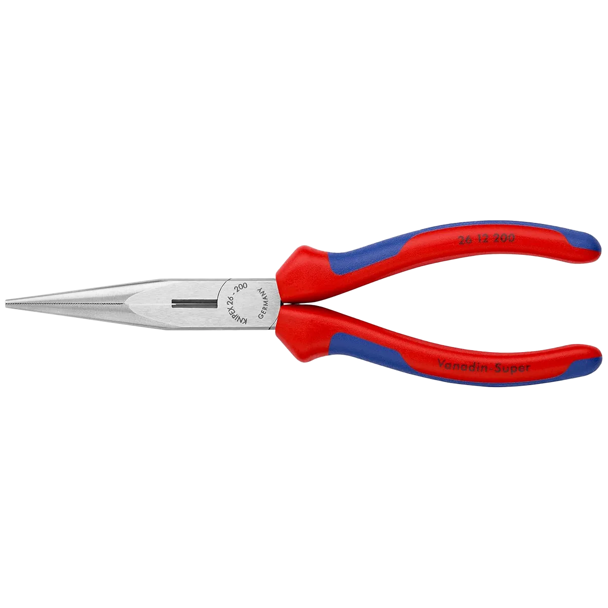 KNIPEX Long Nose Pliers With Cutter Multi-Component (2612200) 8 inches - Image 2