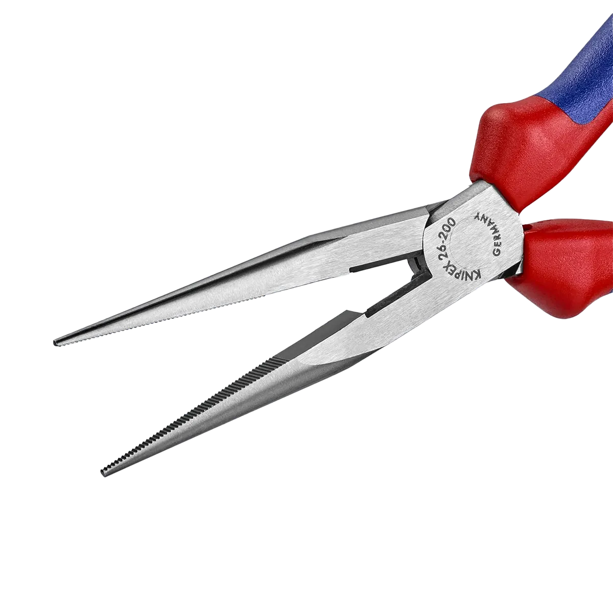 KNIPEX Long Nose Pliers With Cutter Multi-Component (2612200) 8 inches - Image 4