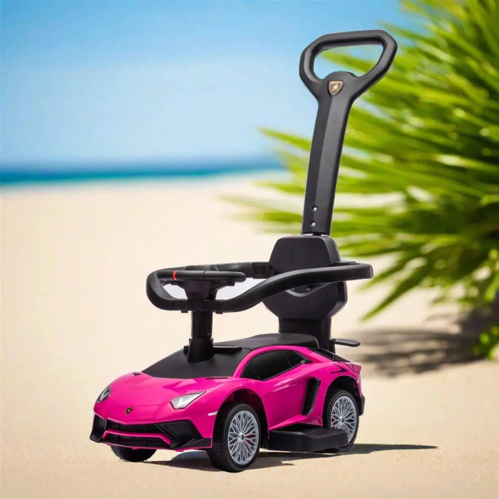Lamborghini 3-in-1 Kids Push Ride On Toy Car - Image 23