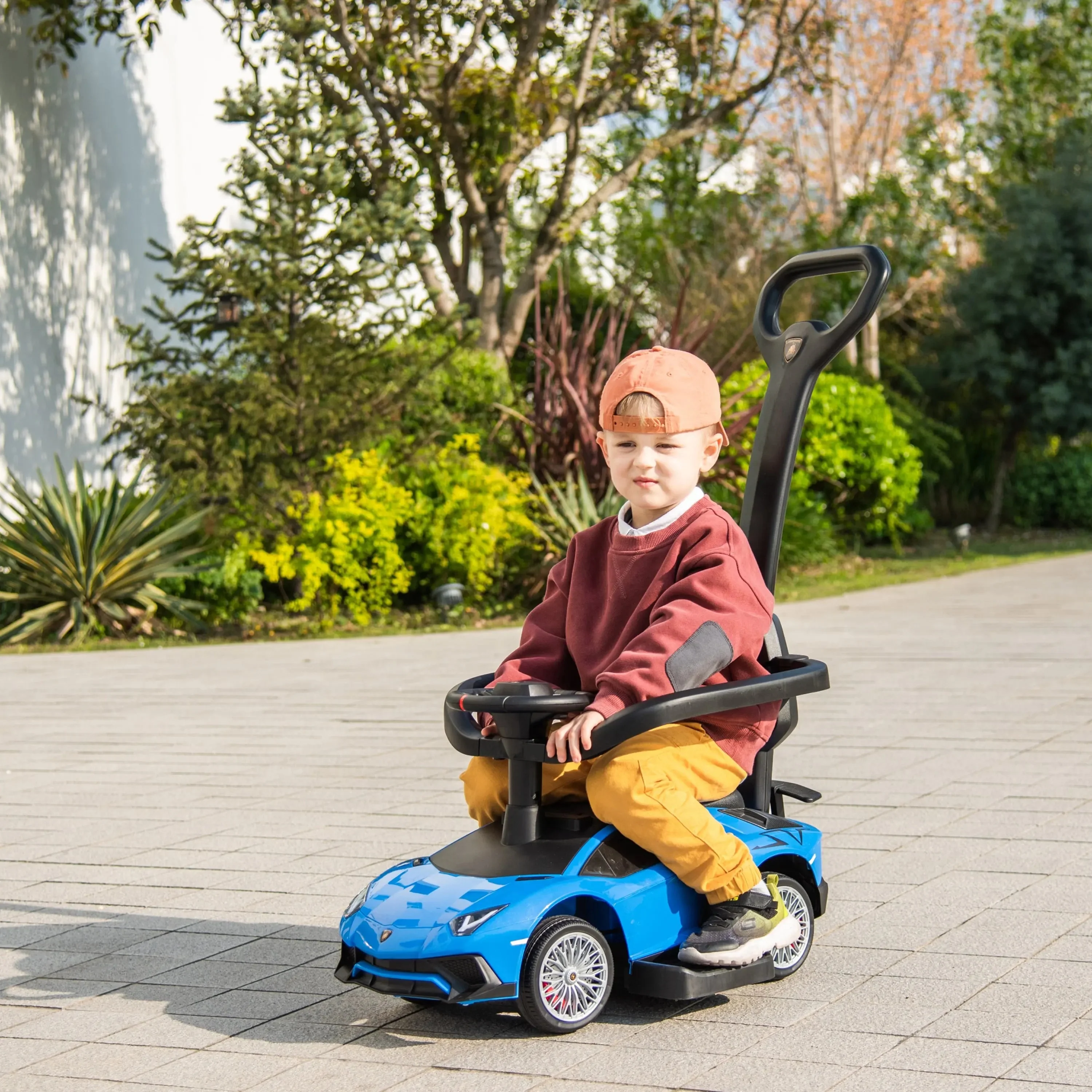 Lamborghini 3-in-1 Kids Push Ride On Toy Car - Image 8