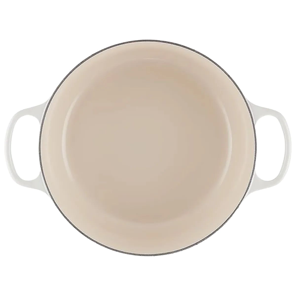 Le Creuset Enameled Cast Iron Signature Round Dutch Oven – 7.25 Qt, Meringue - Image 4