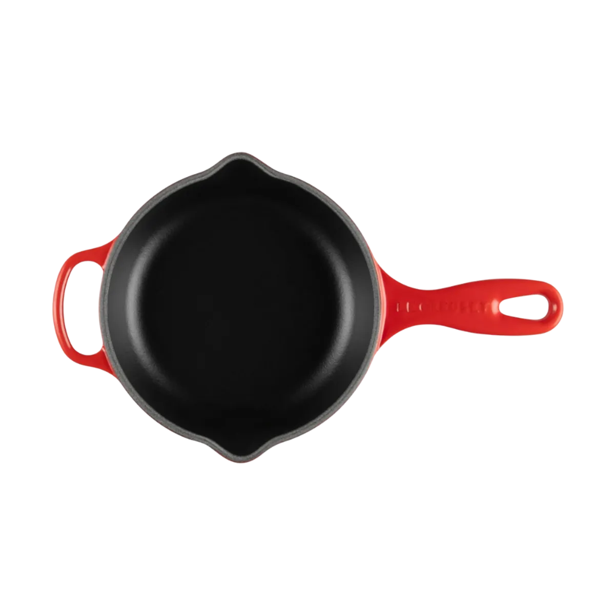 Le Creuset Enameled Cast Iron Signature Iron Handle Skillet 1/2 Qt Cerise - Image 2