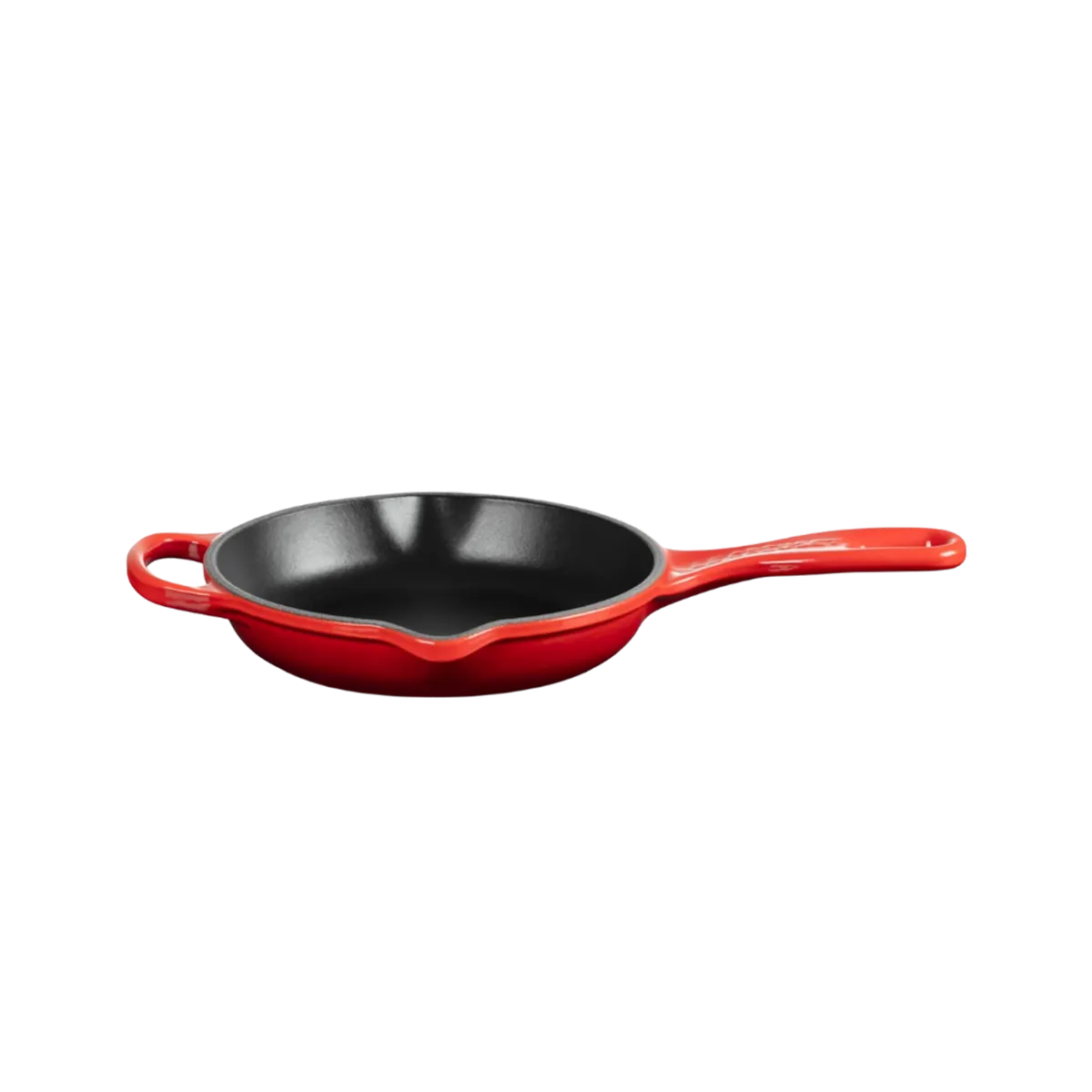 Le Creuset Enameled Cast Iron Signature Iron Handle Skillet 1/2 Qt Cerise - Image 3