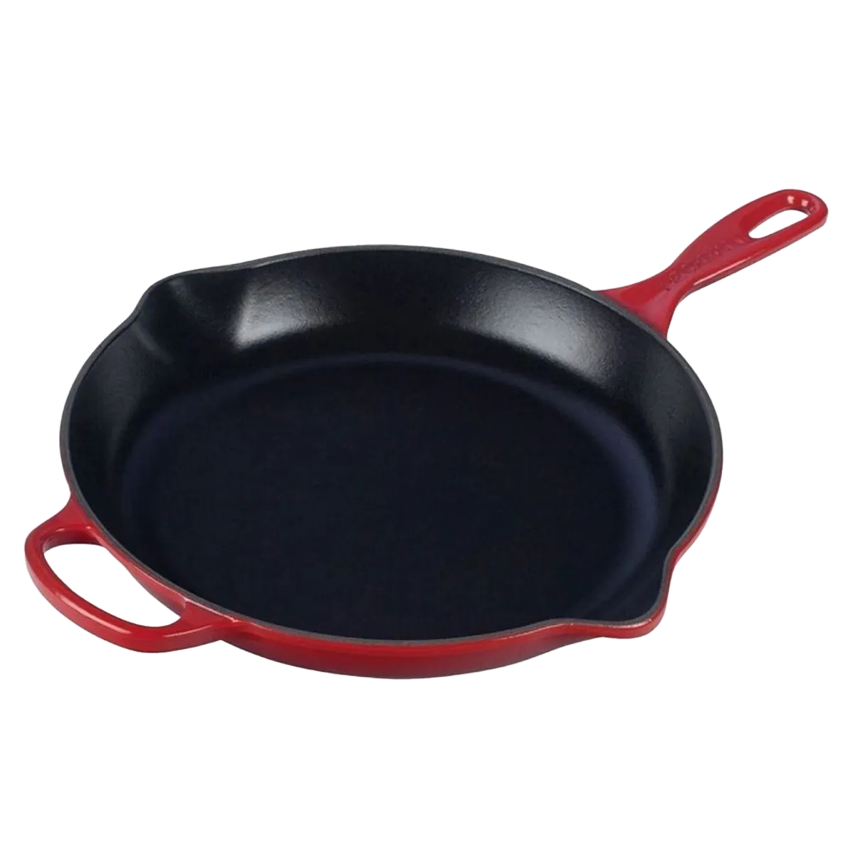 Le Creuset Enameled Cast Iron Signature Iron Handle Skillet 9 (1-3/8 qt.) Cerise - Image 4