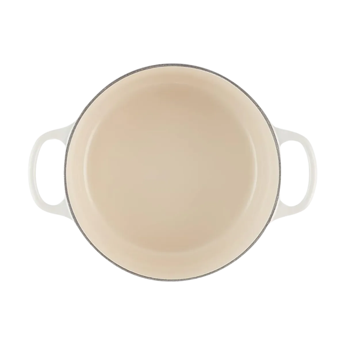 Le Creuset Enameled Cast Round Dutch Oven 3.5 Qt Meringue - Image 3