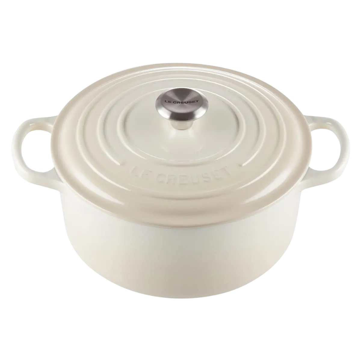 Le Creuset Enameled Cast Round Dutch Oven 3.5 Qt Meringue - Image 4