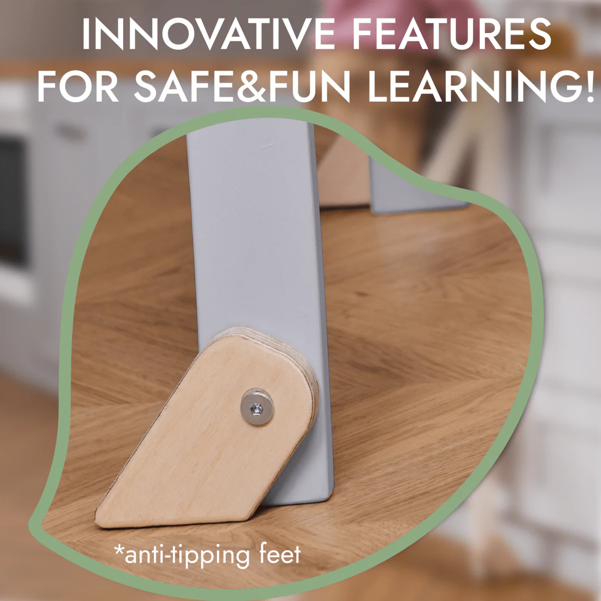 Learning Tower: Foldable Step Stool for Toddlers - Gray - Image 9