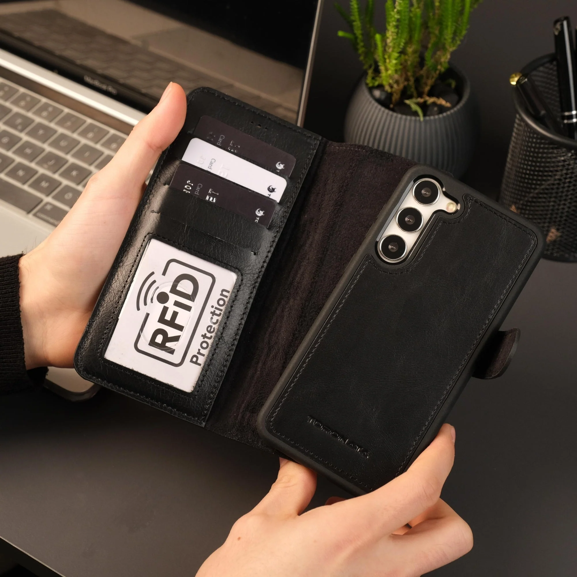 Leather Samsung Galaxy S25 Plus Wallet Case | Buffalo - Image 19