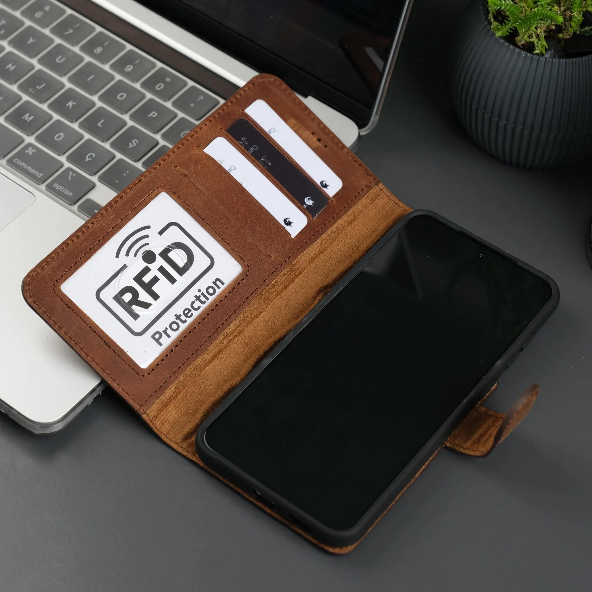 Leather Samsung Galaxy S25 Plus Wallet Case | Buffalo - Image 7