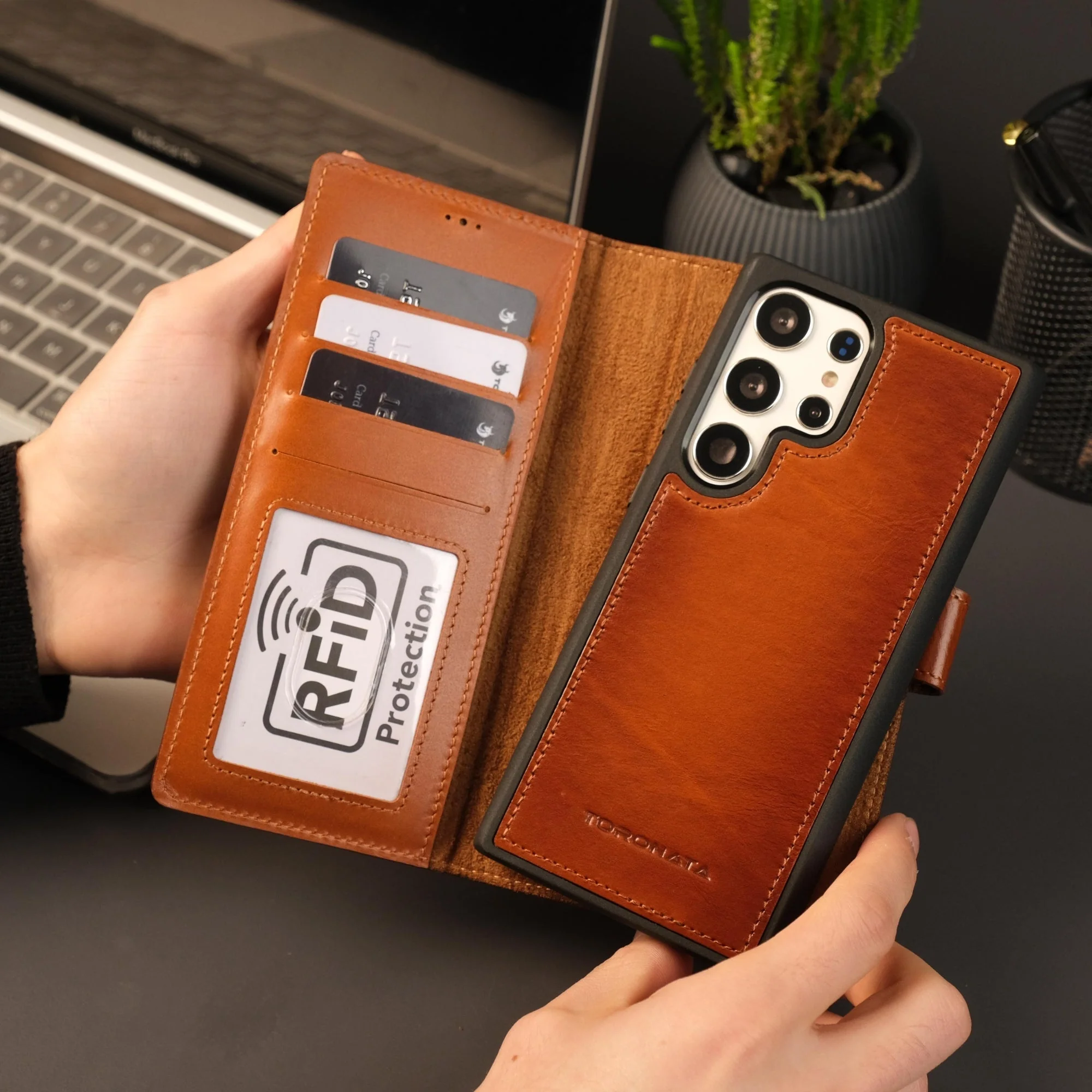 Leather Samsung Galaxy S25 Ultra Wallet Case | Buffalo - Image 10