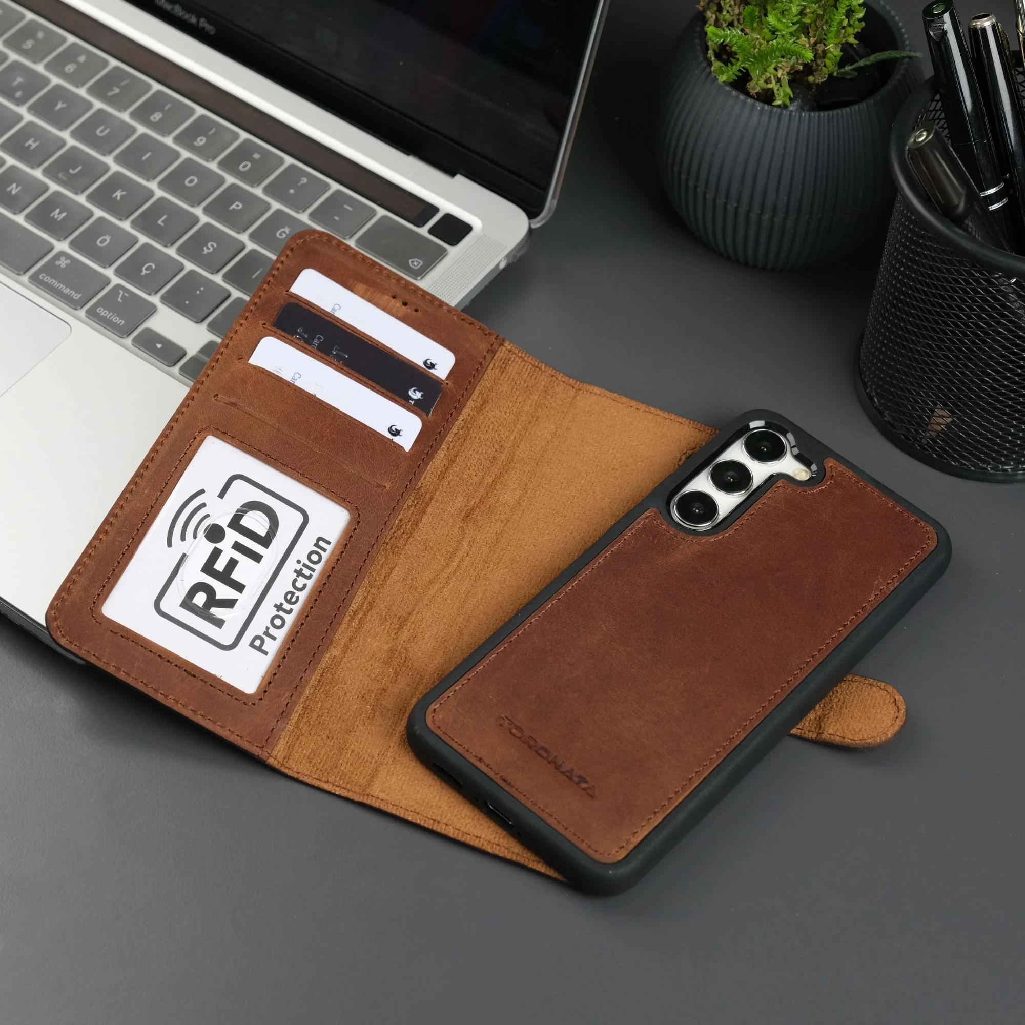Leather Samsung Galaxy S25 Wallet Case | Buffalo - Image 4