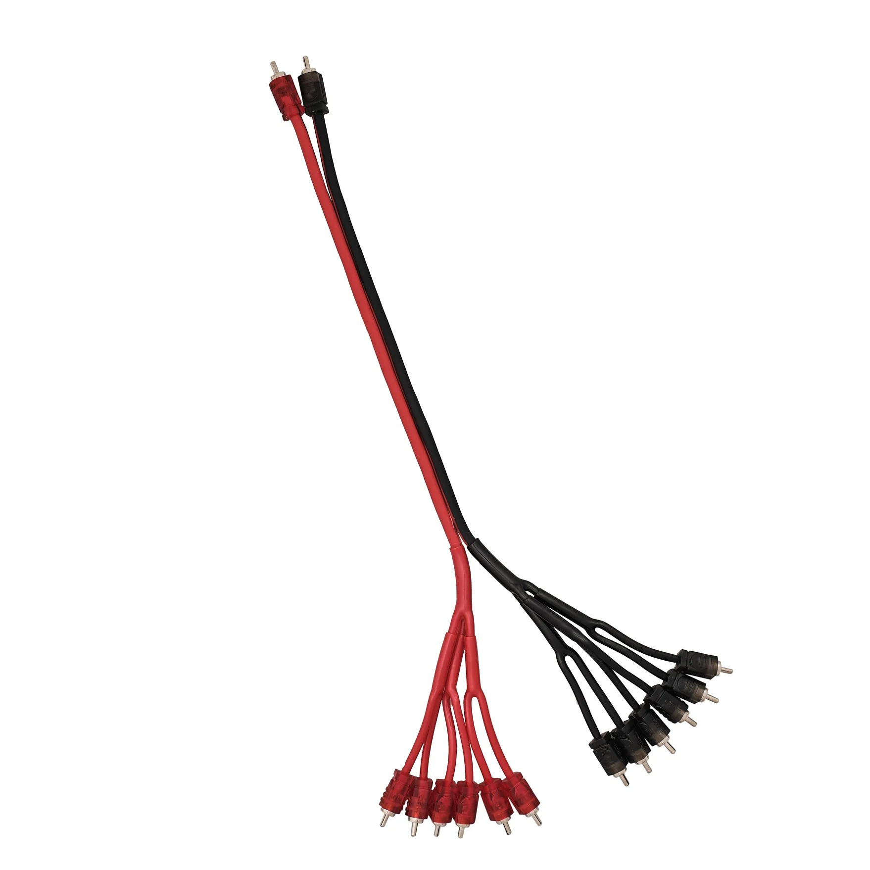 Level 2 RCA 100% Copper OFC Y Connector 2 MALE to 12 MALE 1.5 Feet - RED - Image 2